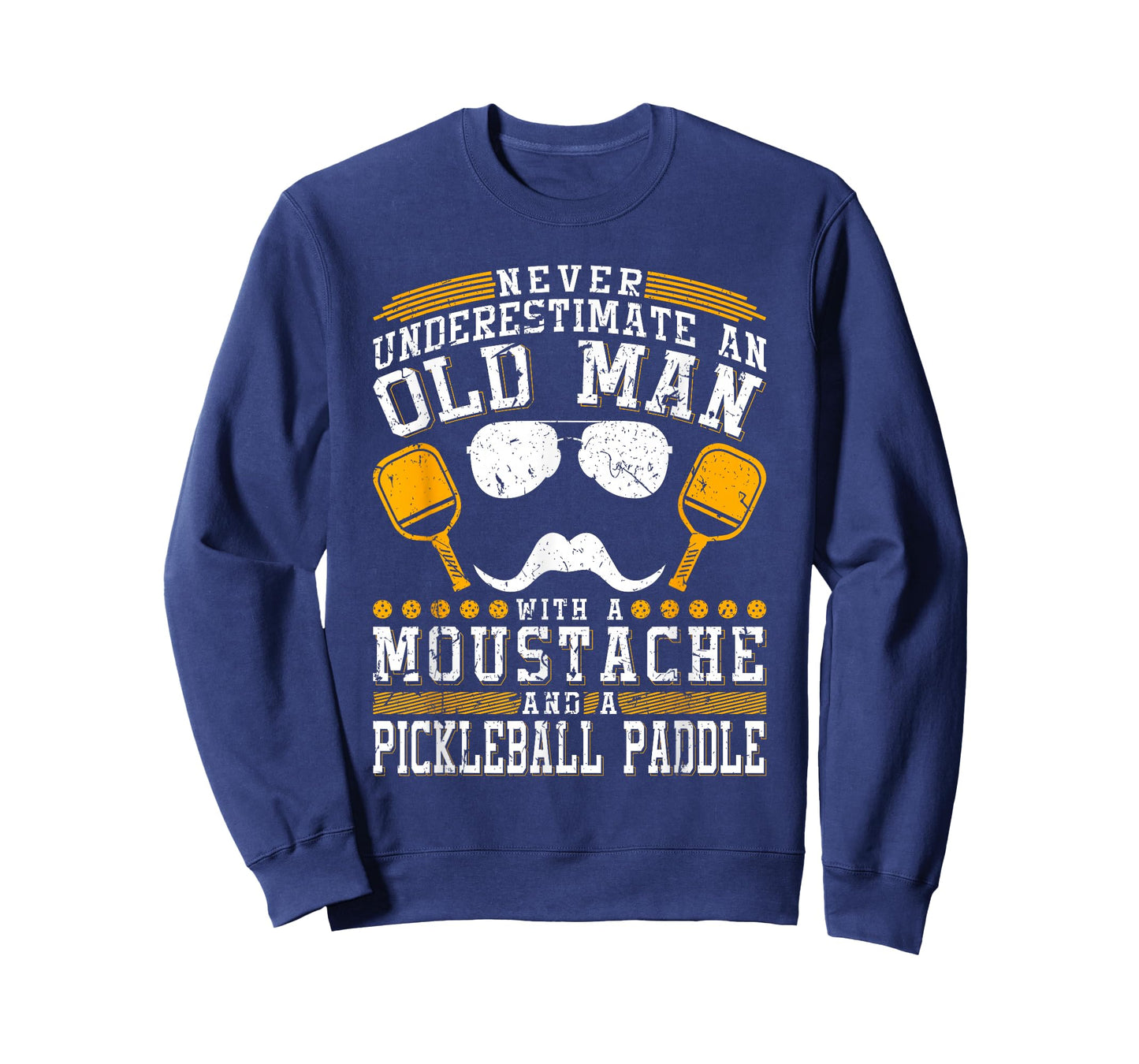 Never Underestimate An Old Man With A Pickleball Paddle T-Shirt