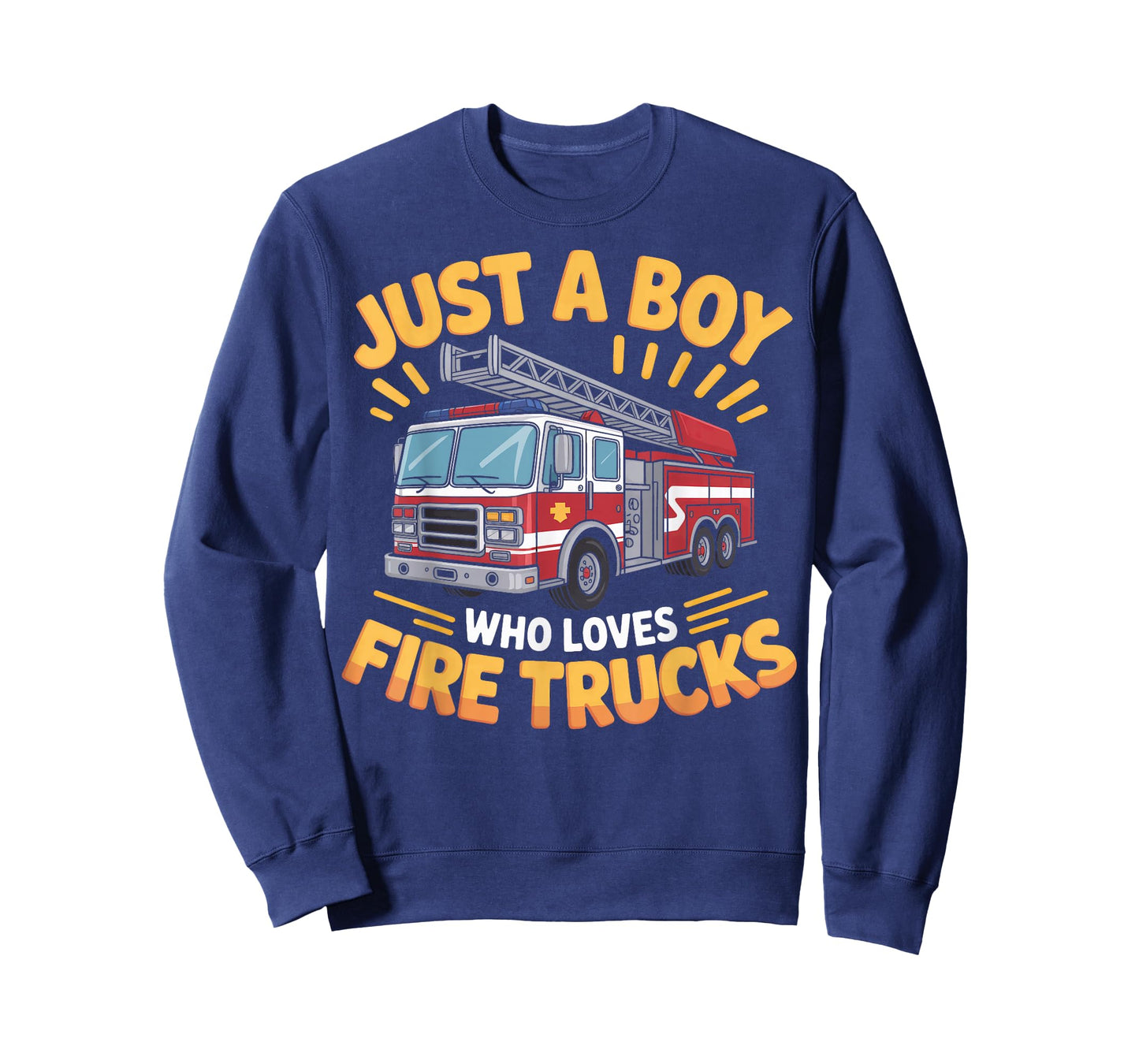 Little Firefighter Just A Boy Who Loves Fire Trucks T-Shirt