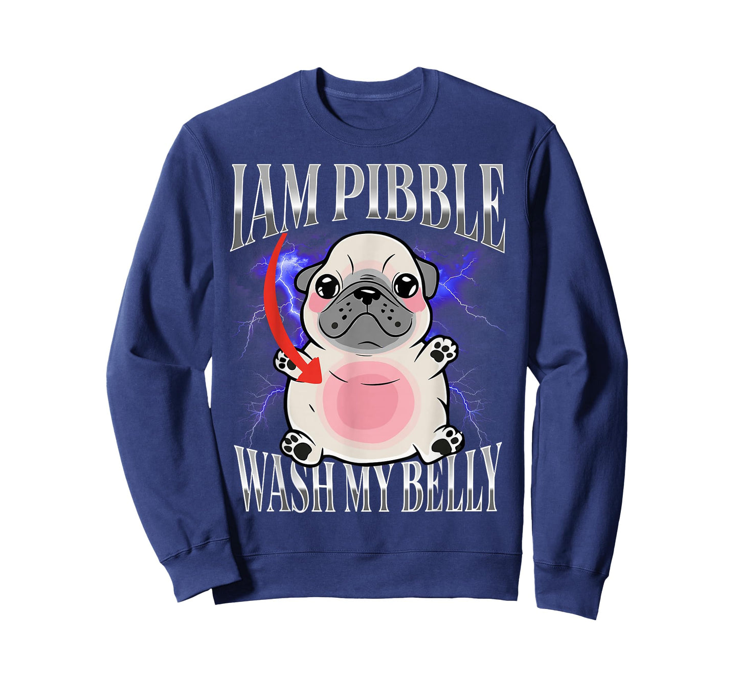 I am Pibble Wash My Belly Pibble Meme Funny Dog T-Shirt
