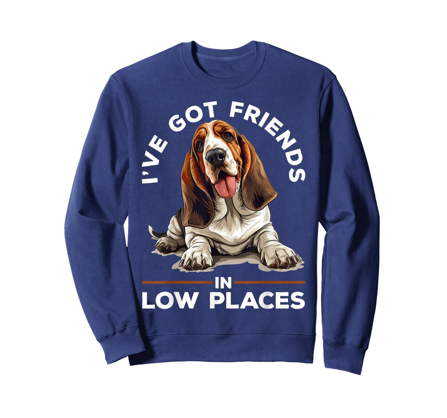 Basset Hound Dog Breed I've Got Friends in Low Places T-Shirt