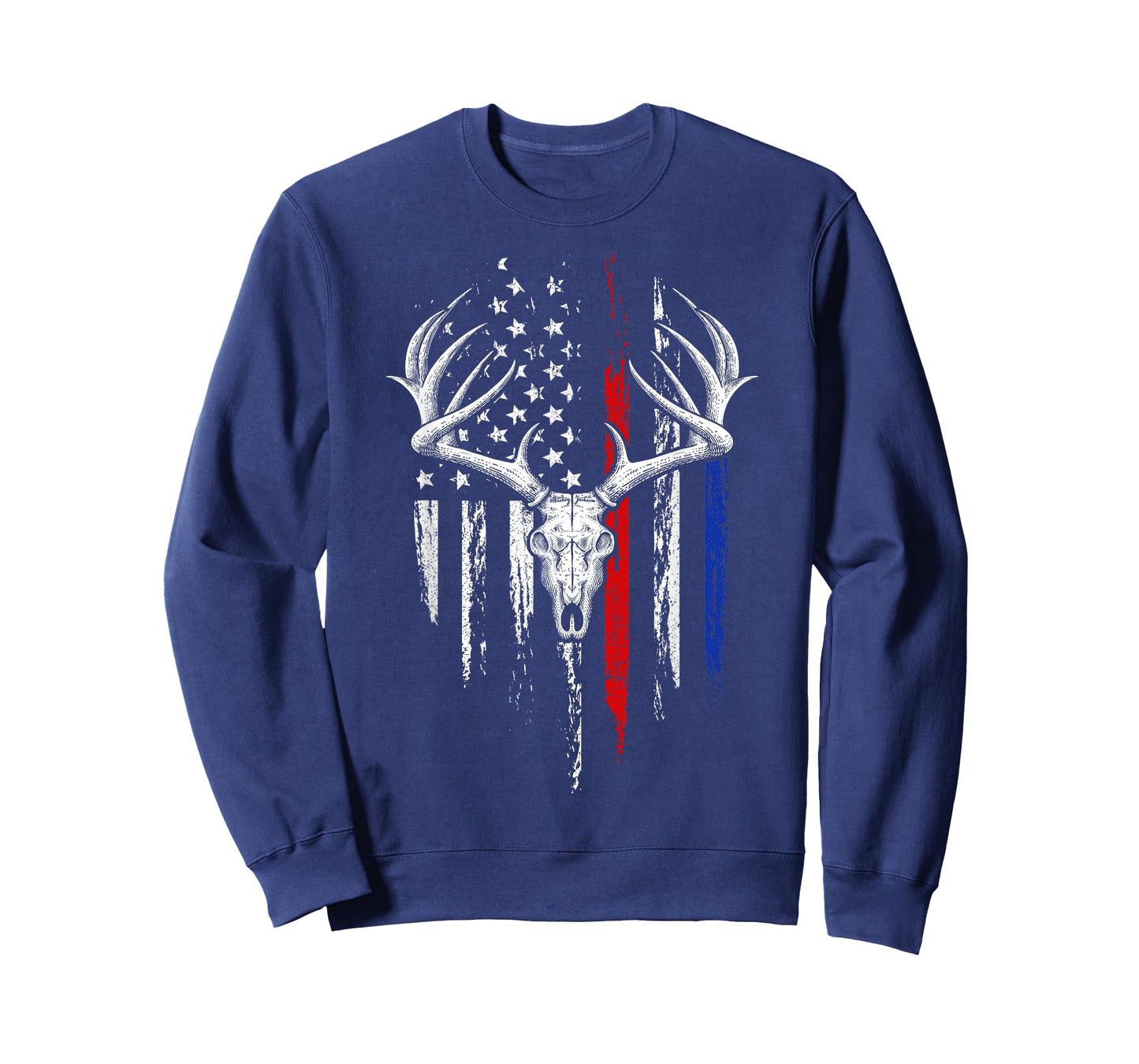 Bowhunting American Flag USA Bow Whitetail Deer Hunter Gift T-Shirt