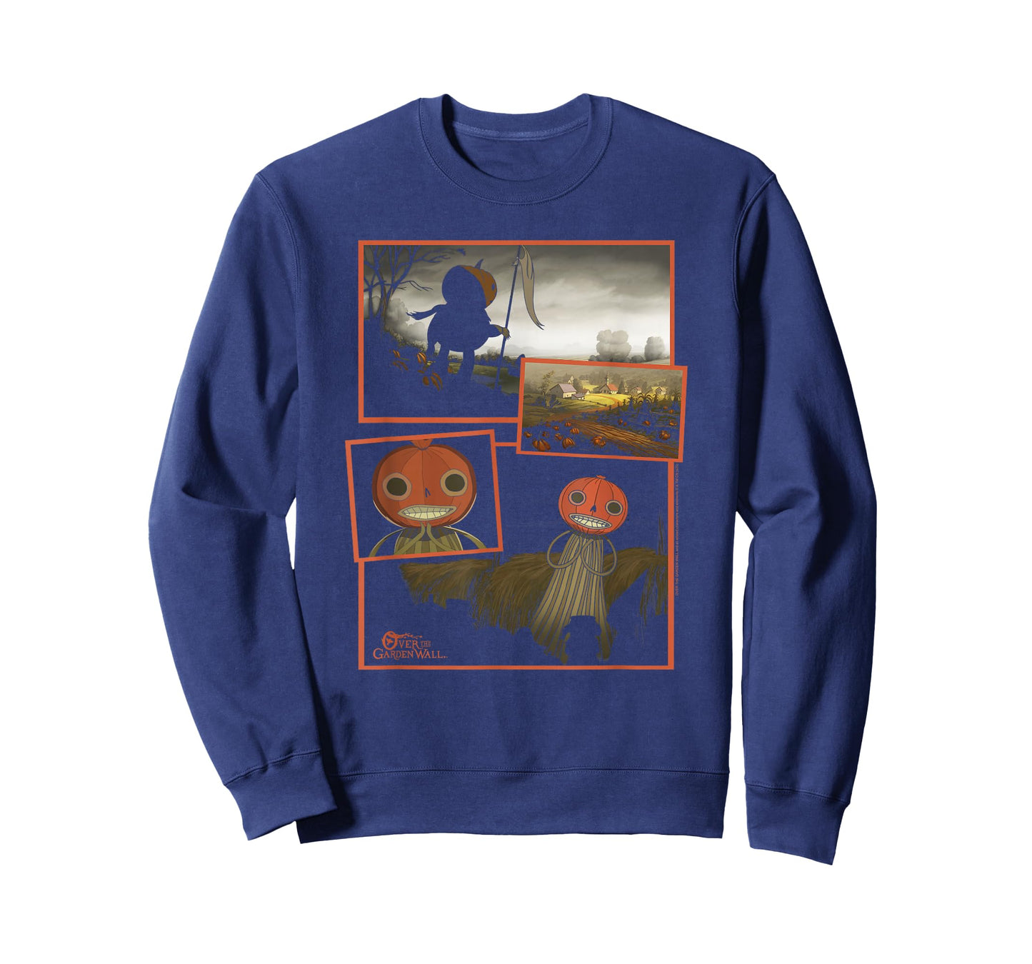Over The Garden Wall Pumpkin People Collage Spooky Cartoon T-Shirt