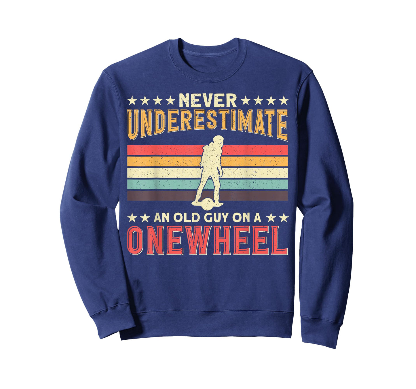 One Wheel Never Underestimate an Old Guy On a Onewheel GT S T-Shirt