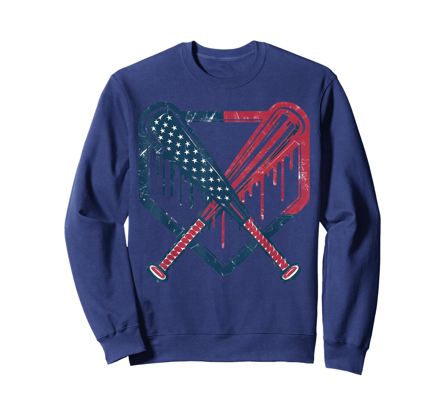 Baseball Home Plate Drip Baseball Ice Cream Camo Matching T-Shirt