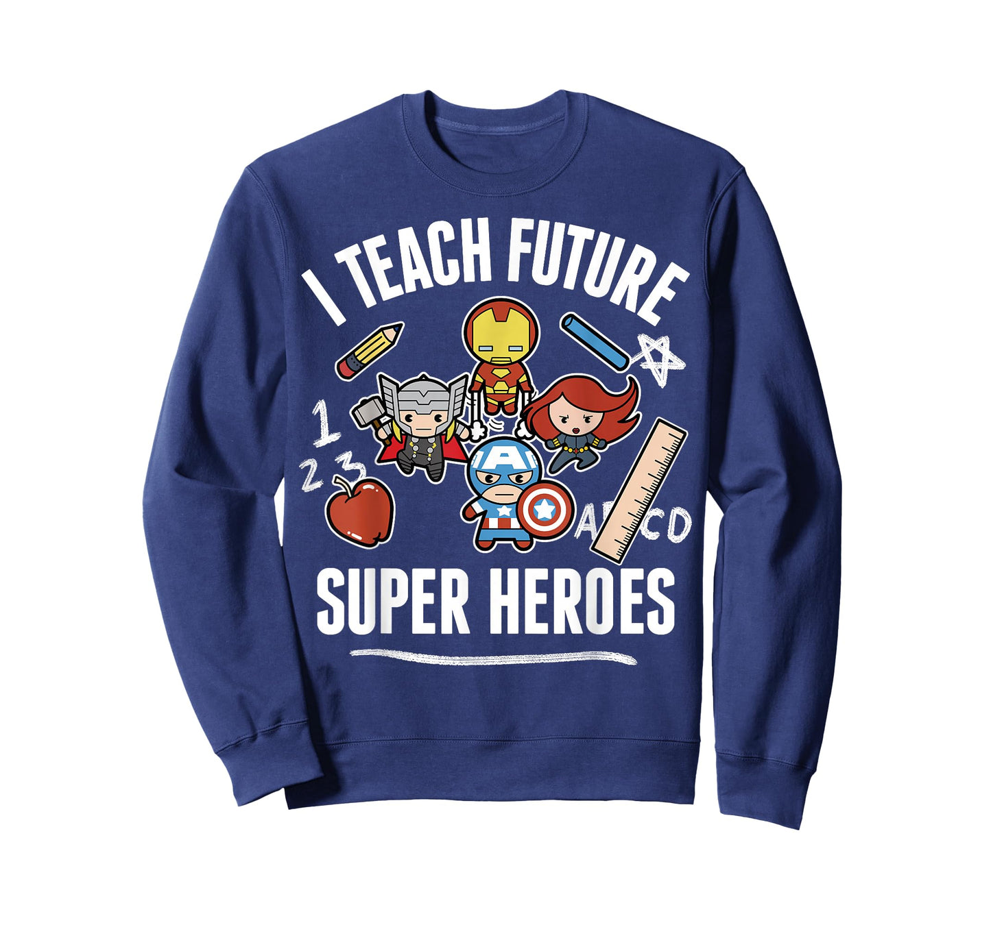 Marvel Avengers Classic I Teach Super Heroes Graphic T-Shirt