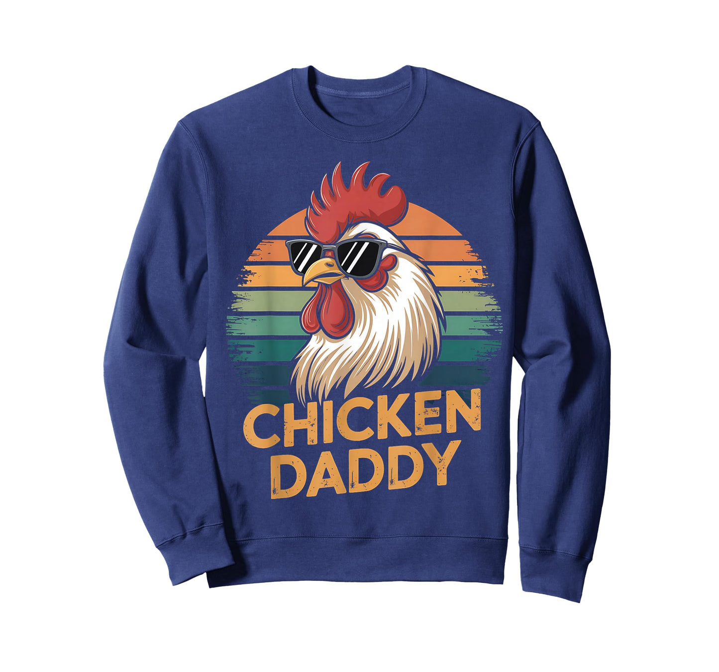 Retro Chicken Daddy Vintage 70s Retro Funny Farm Chicken Dad T-Shirt