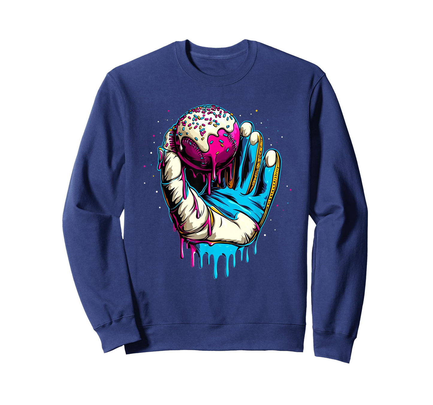 Baseball Drip For Boys Ice Cream Drip Boys Baseball Glove T-Shirt