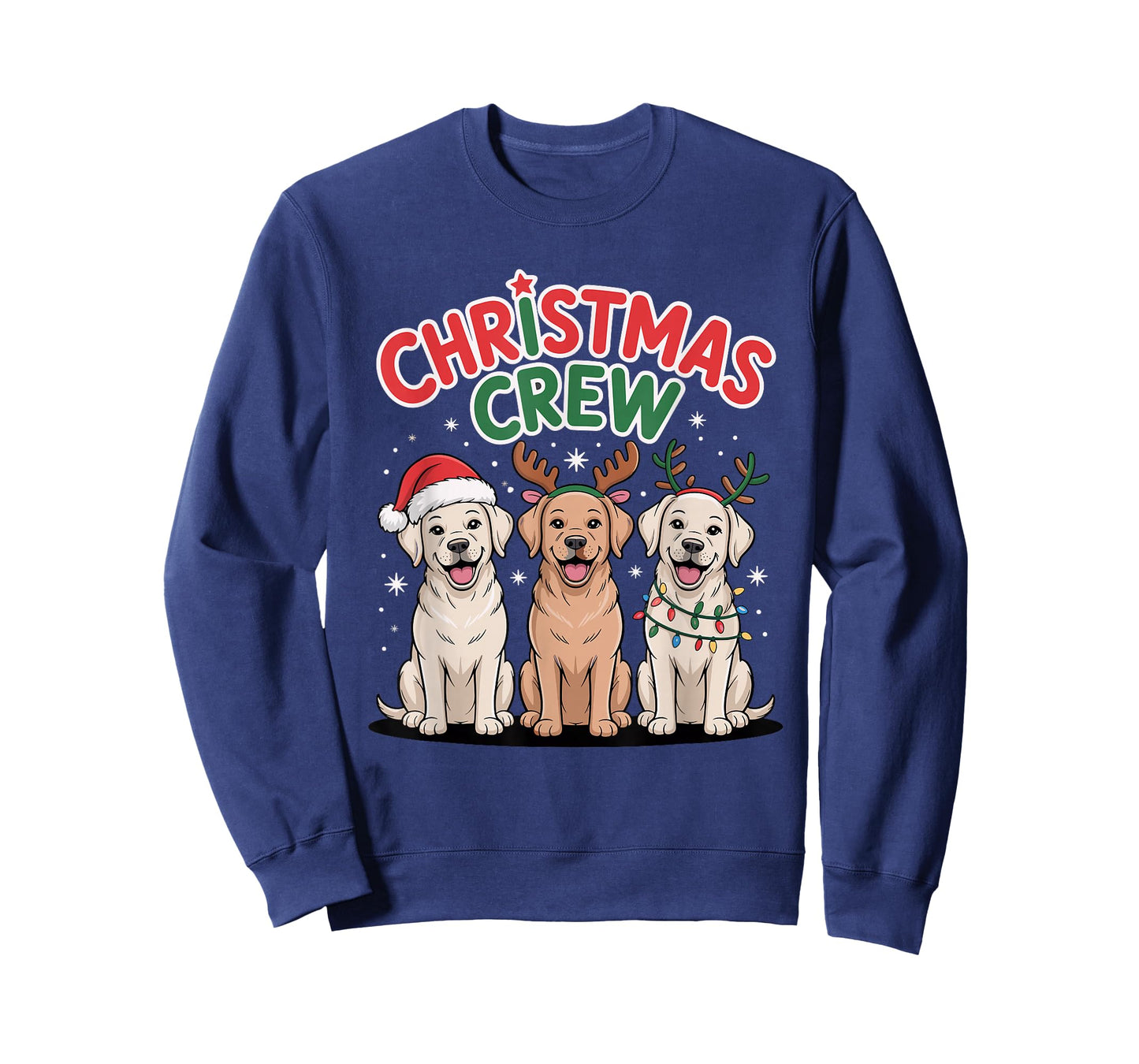 Christmas Crew Xmas Puppy Funny Christmas Labrador Retriever T-Shirt