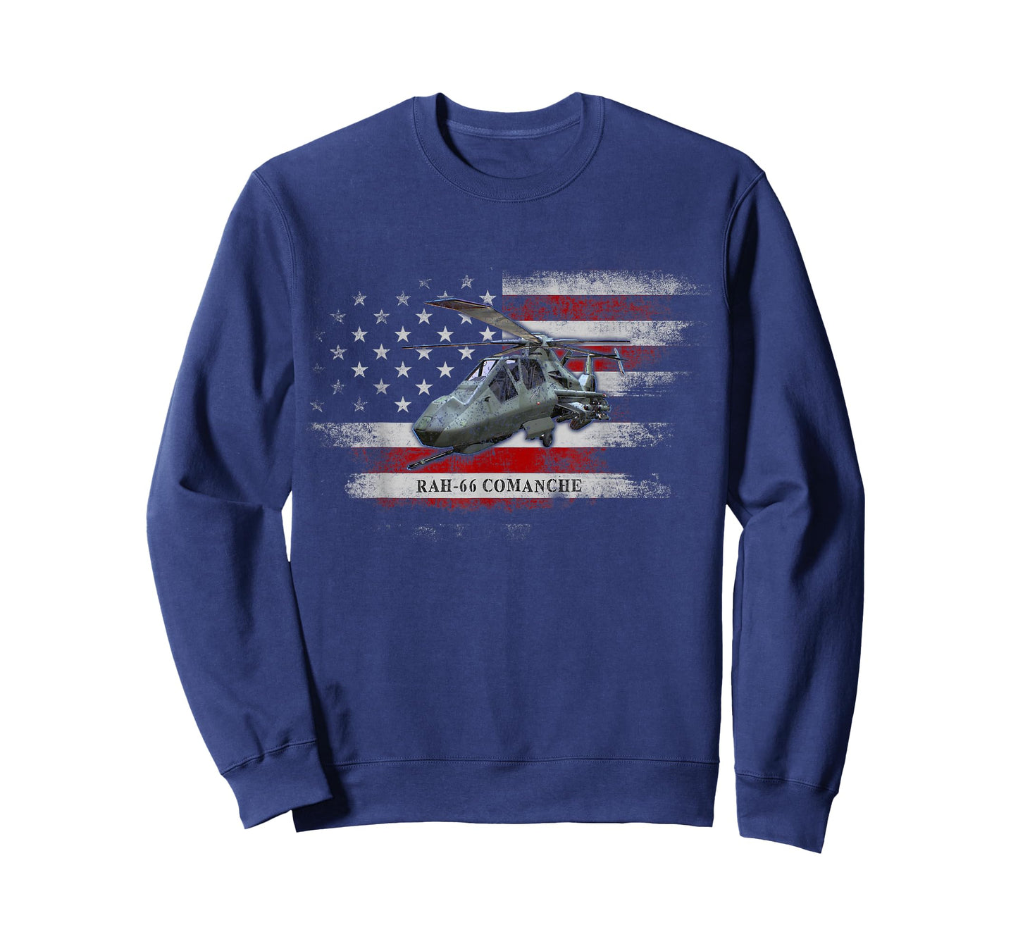 RAH-66 Comanche Helicopter USA Flag Helicopter Pilot Gifts T-Shirt