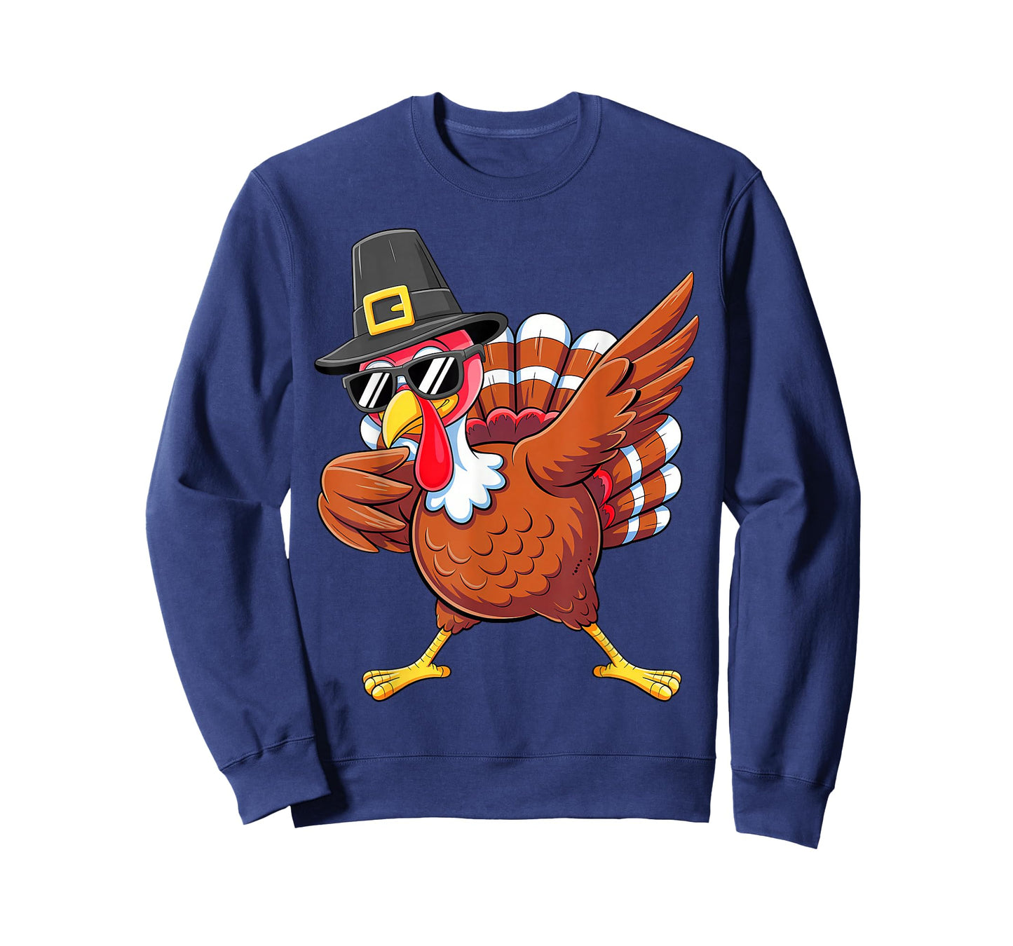 Dabbing Turkey Thanksgiving Day Pilgrim Boys Men Funny Dab T-Shirt
