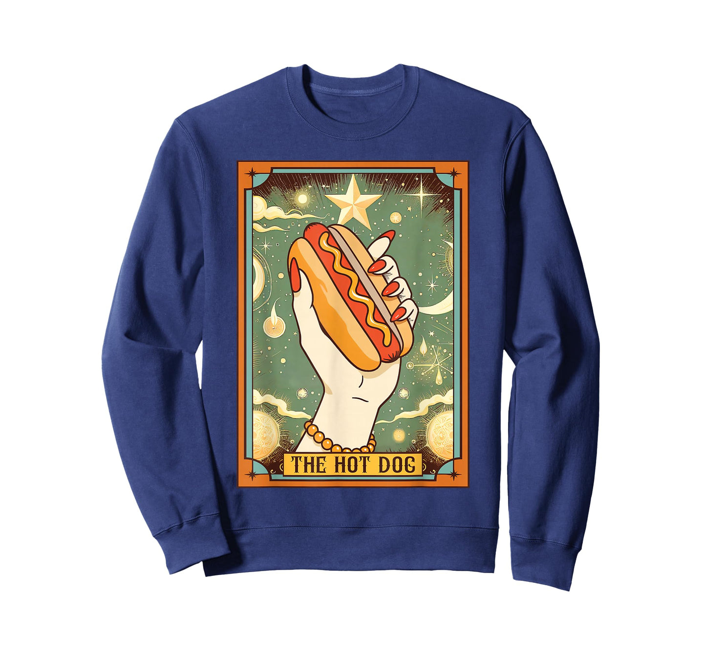Hot Dog Bun Lover Foodie Food Lover The Hot Dog Tarot Card T-Shirt
