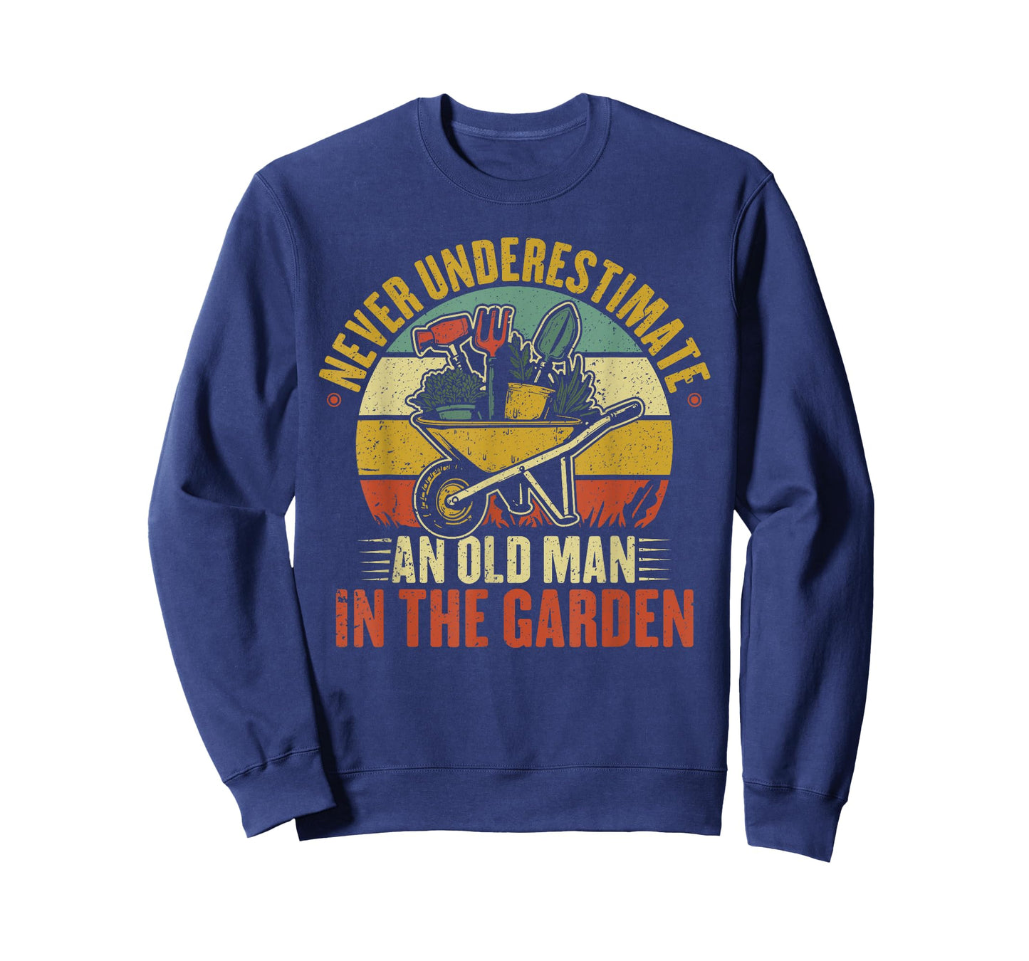 Never Underestimate an Old Man in the Garden Funny Gardening T-Shirt