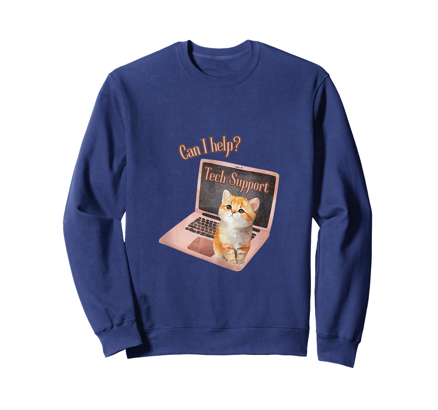 Tech Support Kitten Laptop T-Shirt