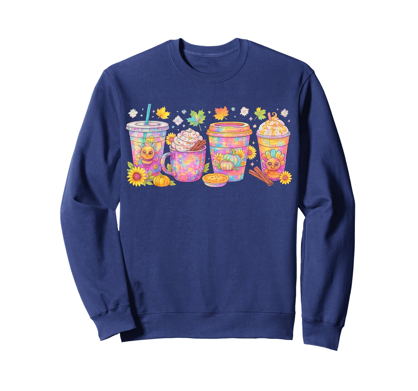 Pumpkin Spice Season Latte Coffee Lover Fall Thanksgiving T-Shirt