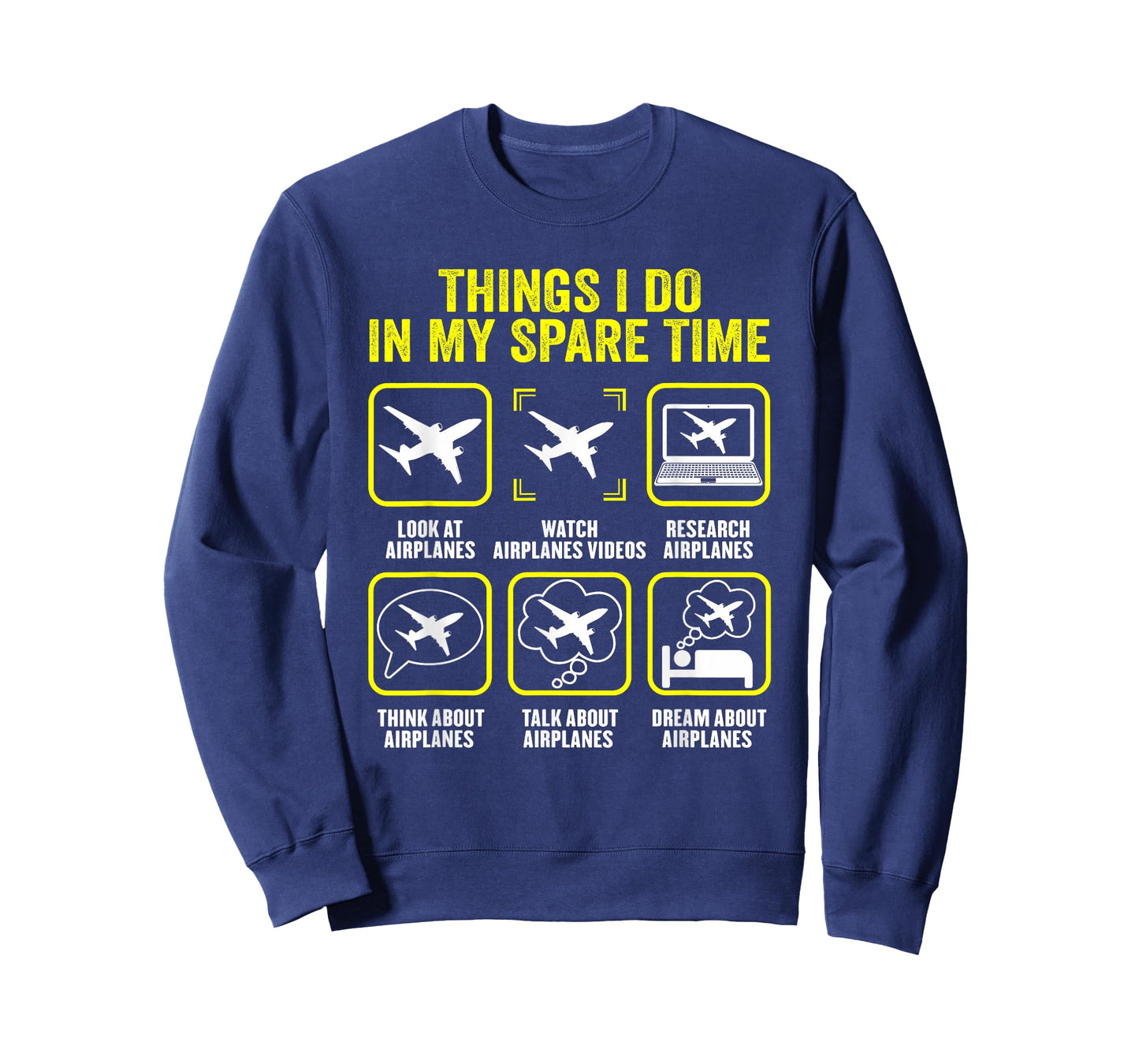 Things I Do in My Spare Time Airplanes Aviation Pilot T-Shirt