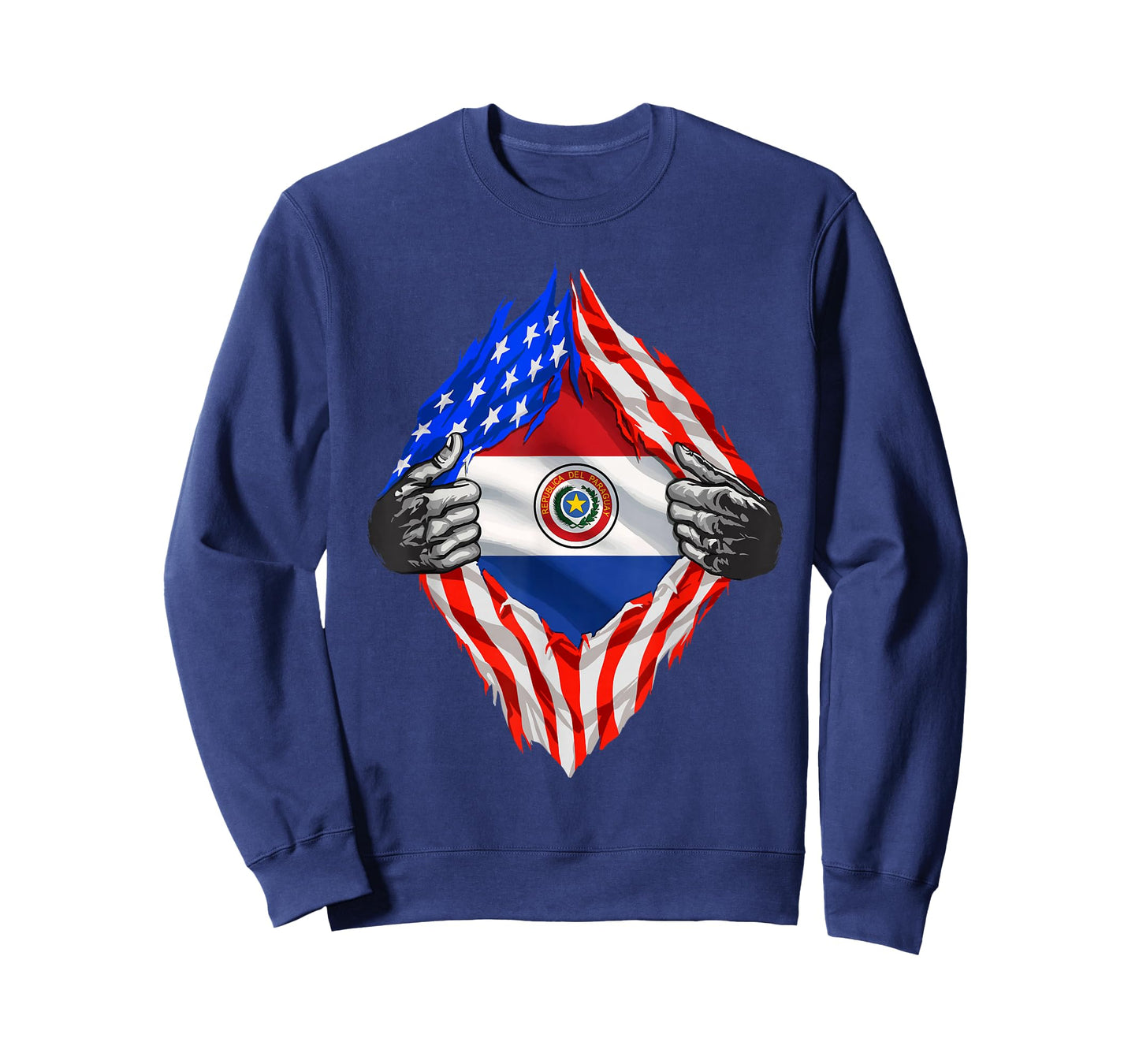 Paraguay Super American Paraguay Flag Hispanic Pride Roots T-Shirt