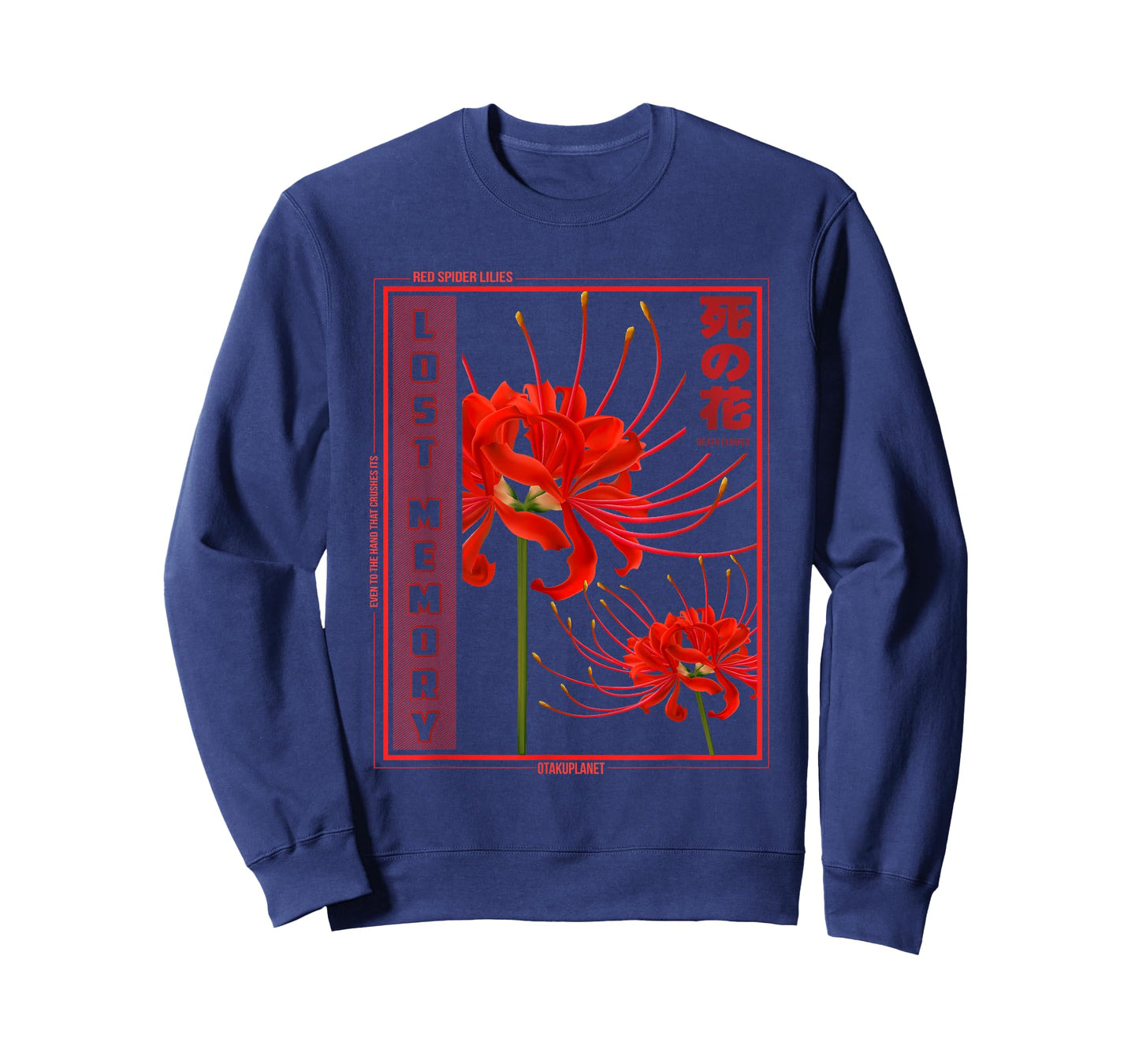 Japanese Spider Lily Flower Lover Anime Aesthetic Manga T-Shirt