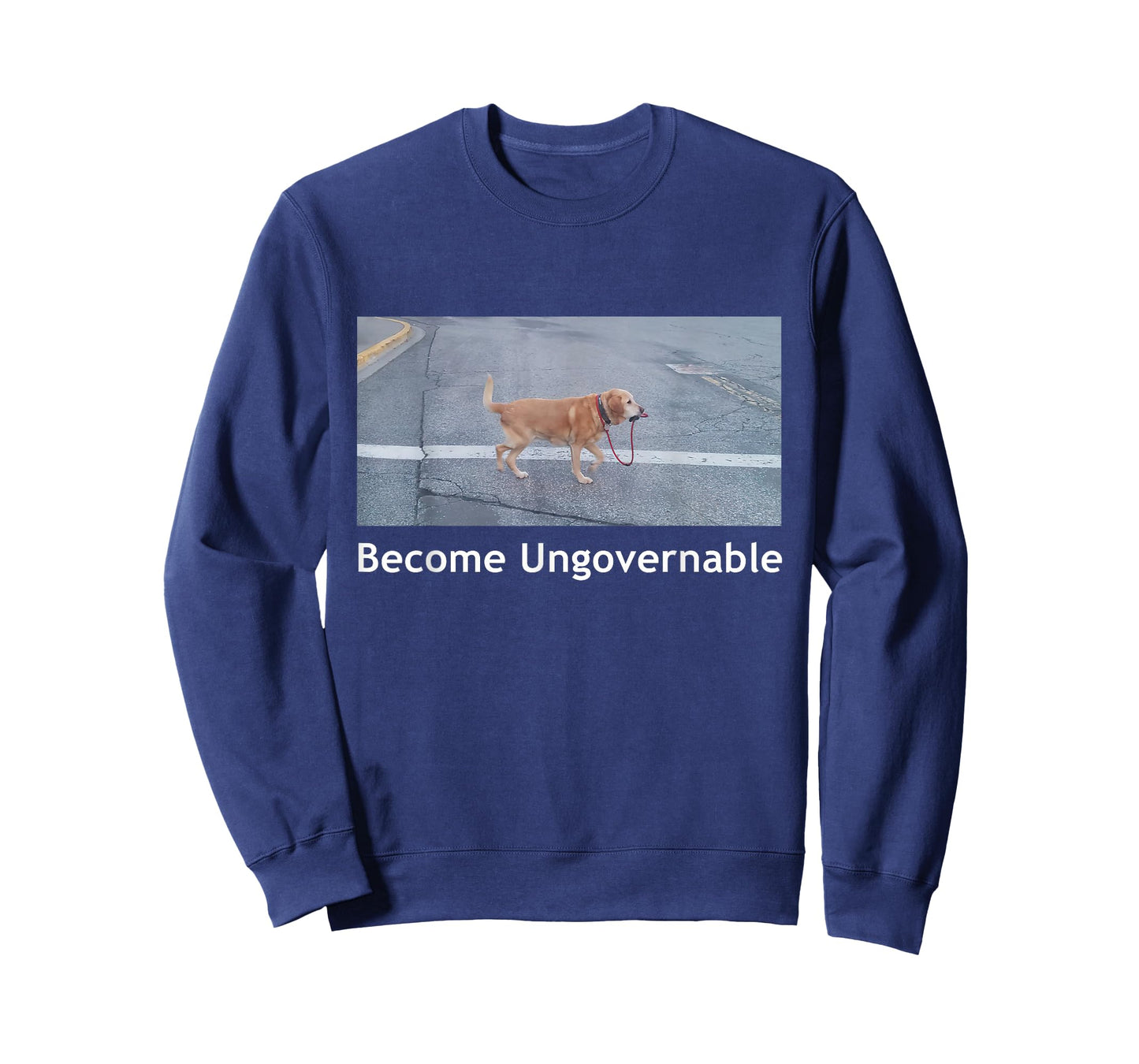 Become Ungovernable Funny Dog Meme Men Women T-Shirt Small