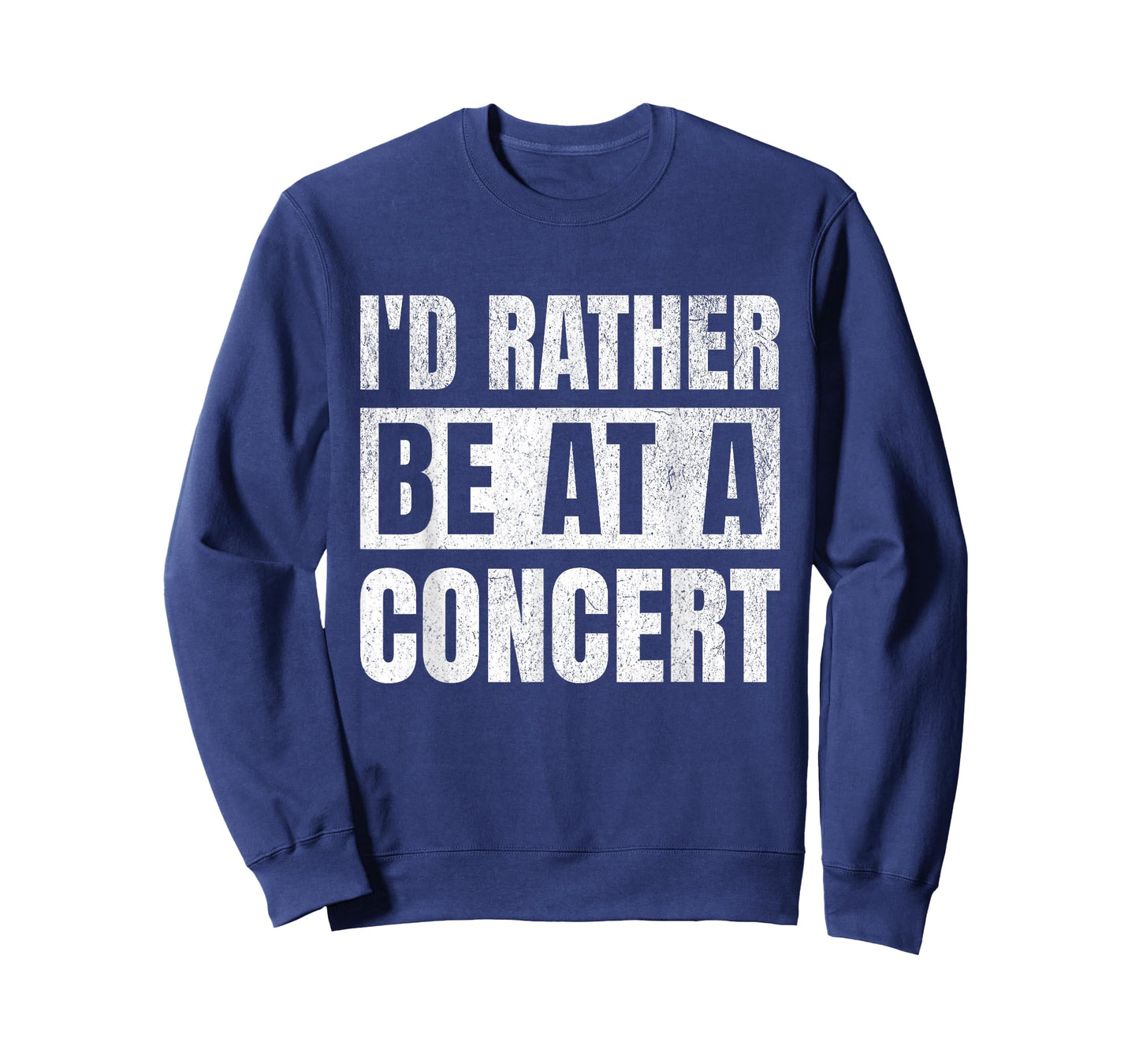 I'd Rather Be at A Concert Funny Music Lovers Retro T-Shirt