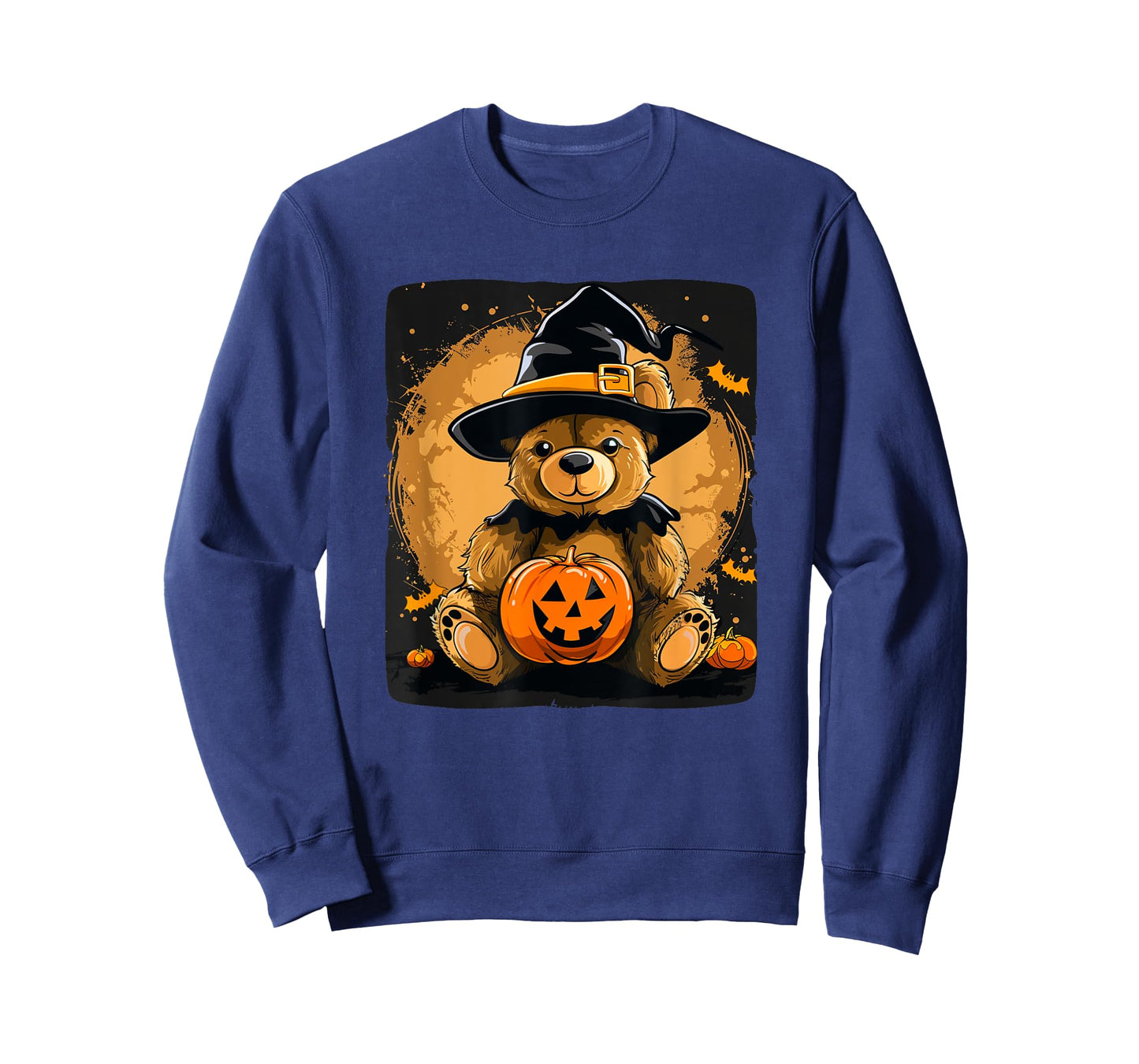 Halloween Pumpkin with funny Teddy Bear for Adults and Kids T-Shirt