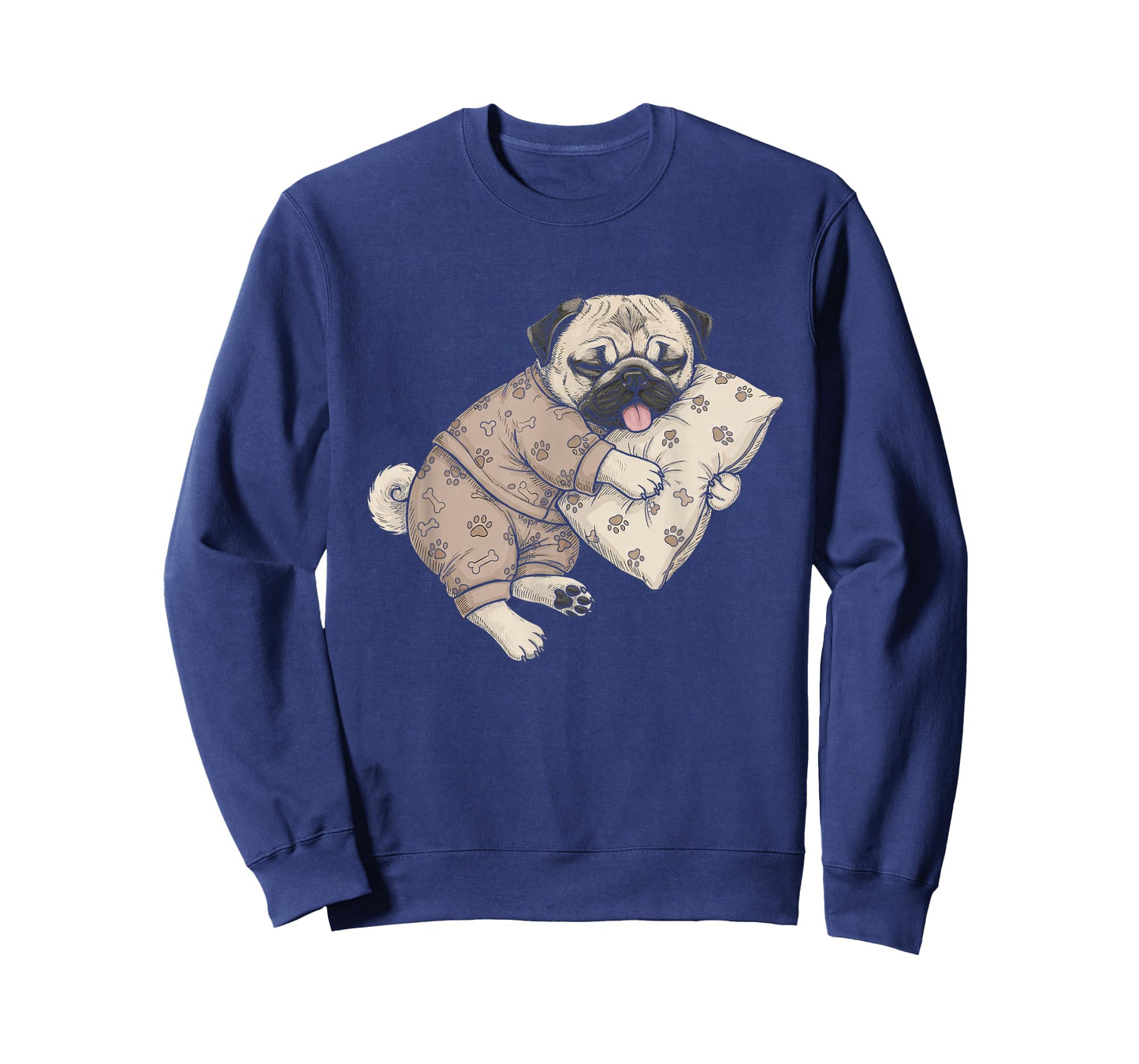 Funny Sleepy Pug Pajama Men Women Kids T-Shirt