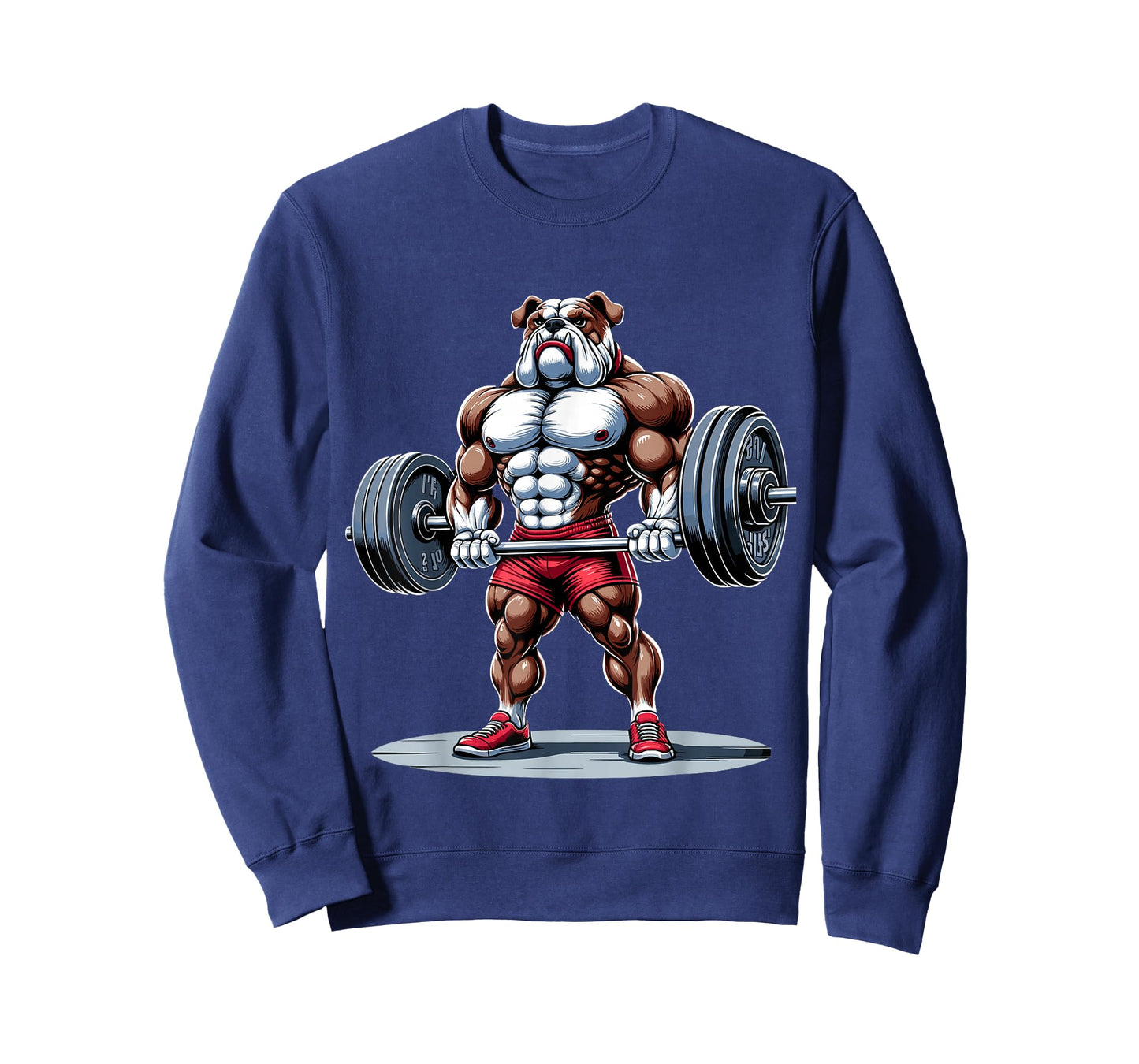 English Bulldog Muscular Gym Fitness Bodybuilding T-Shirt