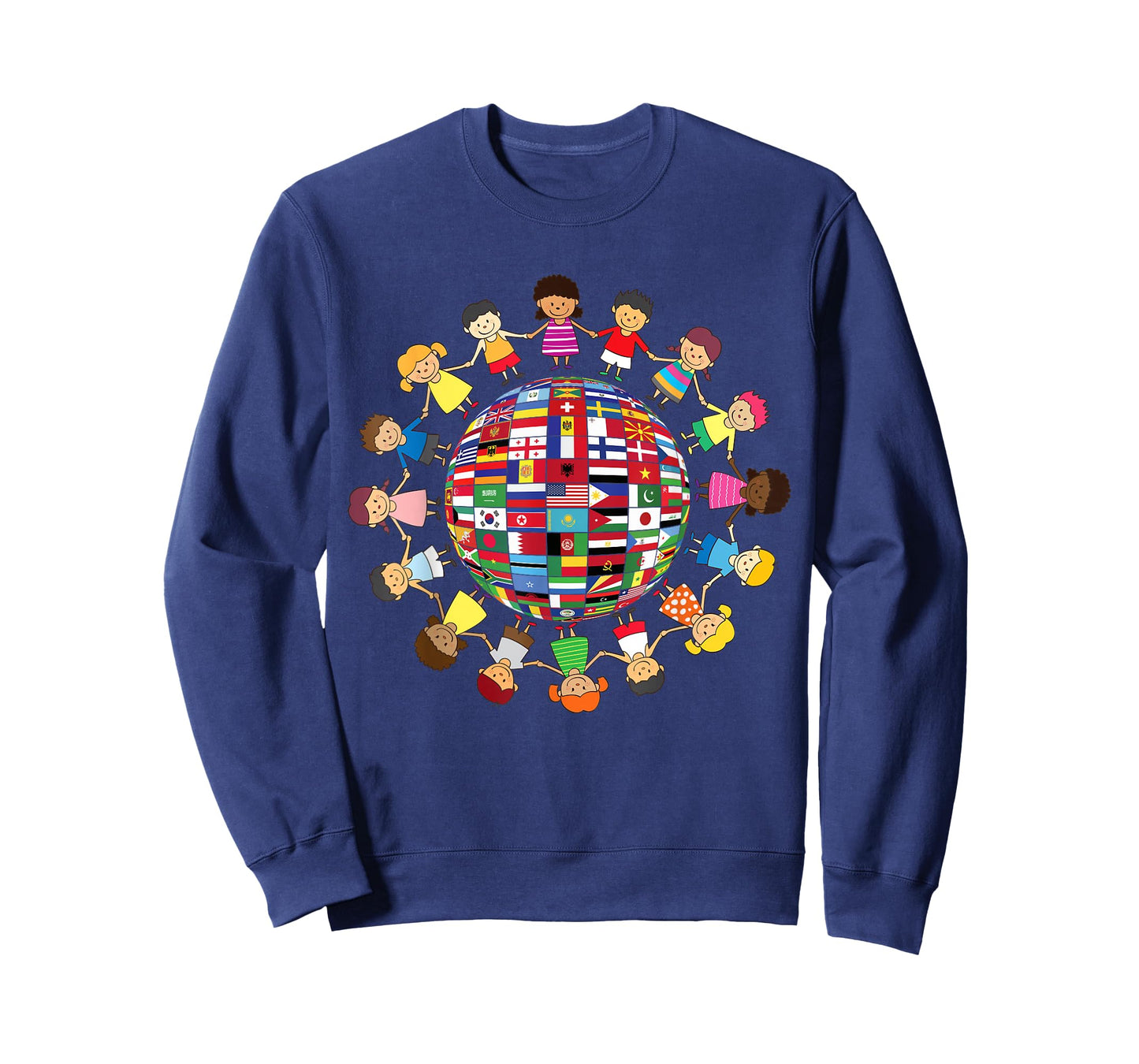 Flags of the World Cultural, Diversity Kids around the Globe T-Shirt
