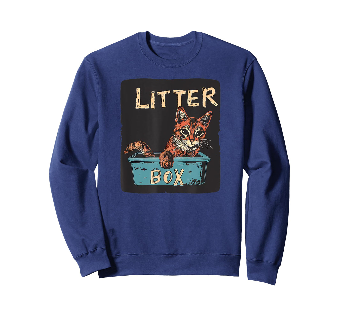 Fun Cat and Litter Box Costume T-Shirt for Men Women Kids