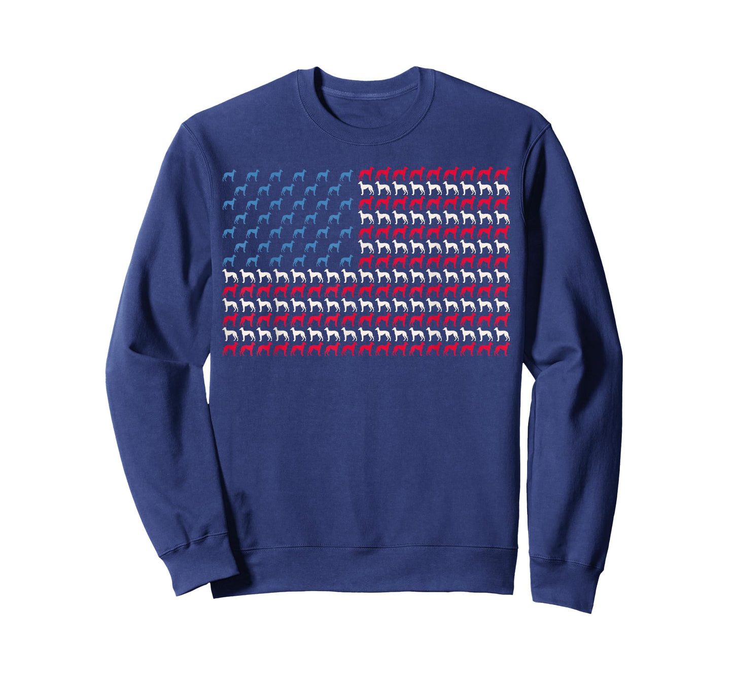 Greyhound American Flag Dog US 4th Of July Racer USA Gift Women Girls Kids Men T-Shirt