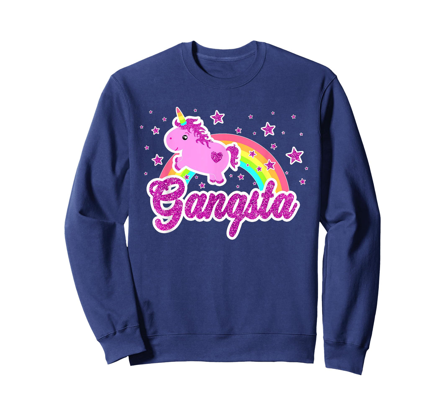 Funny Ironic Cool Unicorn Gangsta Music Tee Festival Shirt T-Shirt