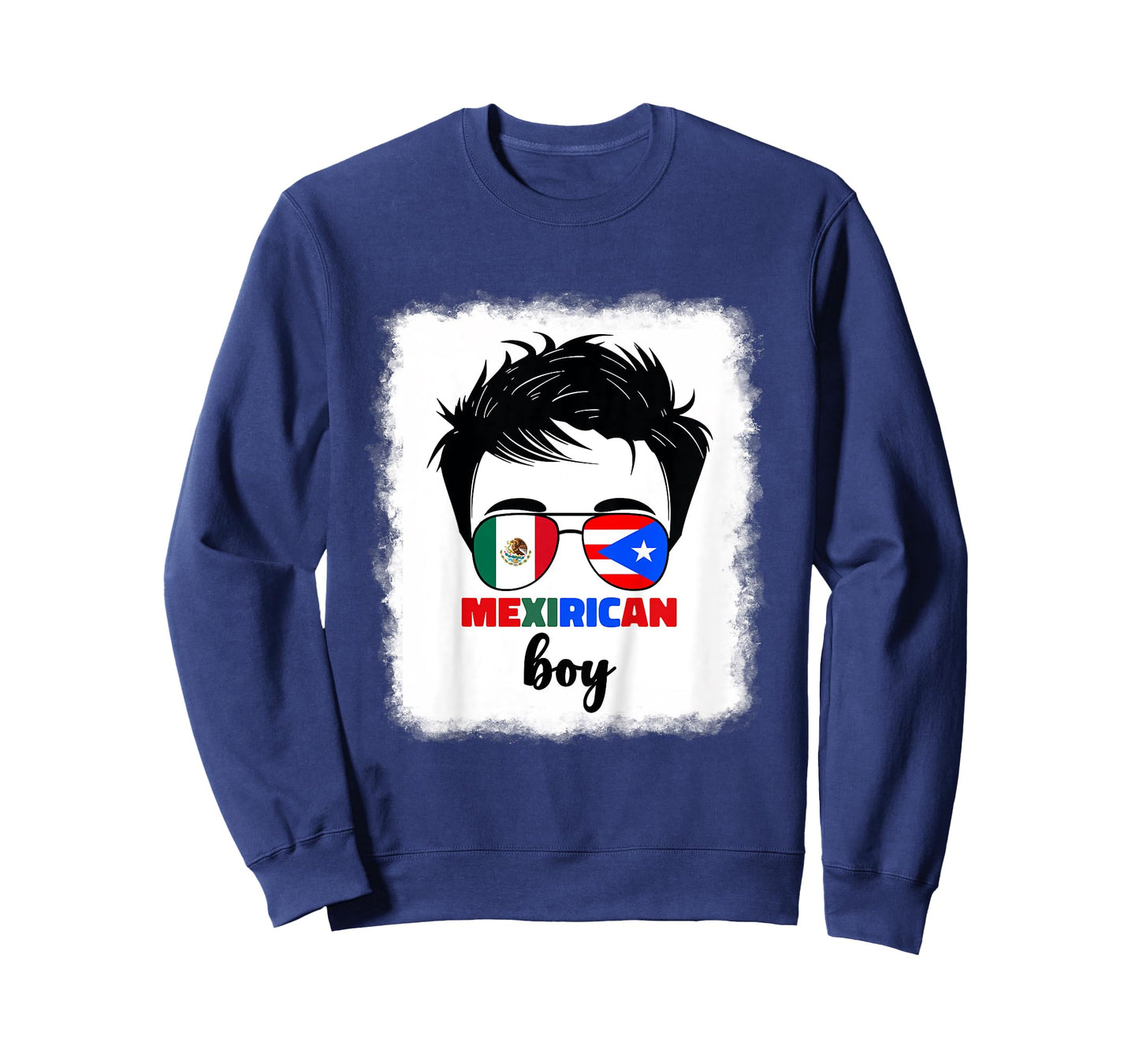 Kids Mexirican Boys Kids Half Mexican And Puerto Rican Rico Flag T-Shirt