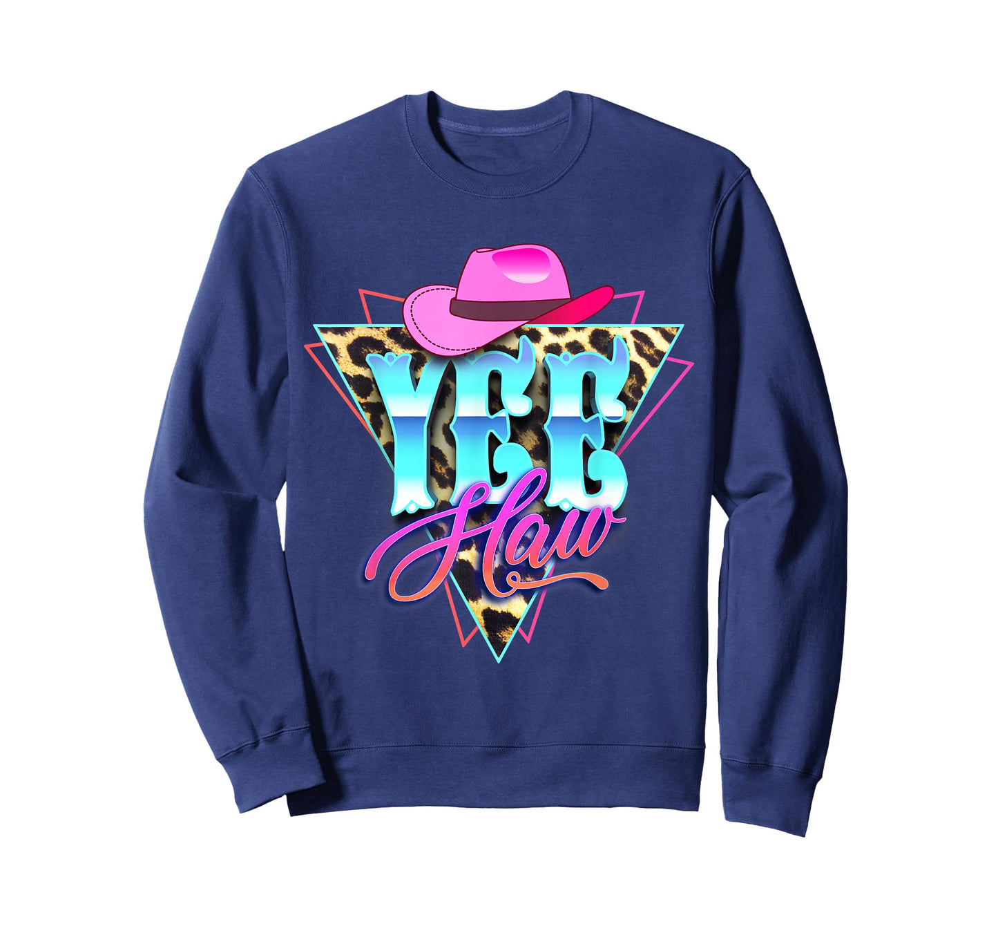 Yee Haw Howdy Rodeo Country Leopard Yeehaw Southern Cowgirl T-Shirt