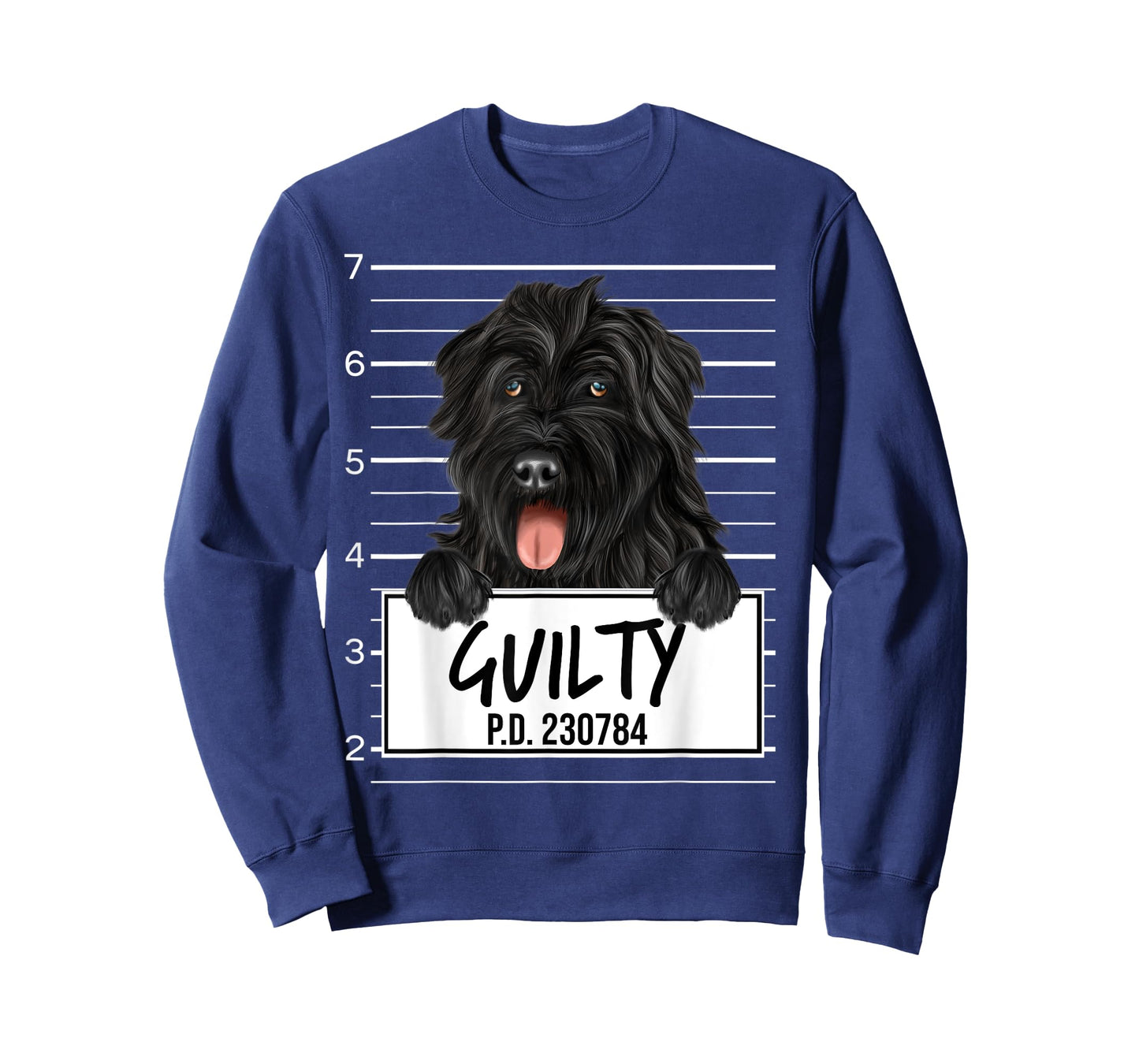 Funny Bouvier des Flandres Mugshot Guilty Dog T-Shirt