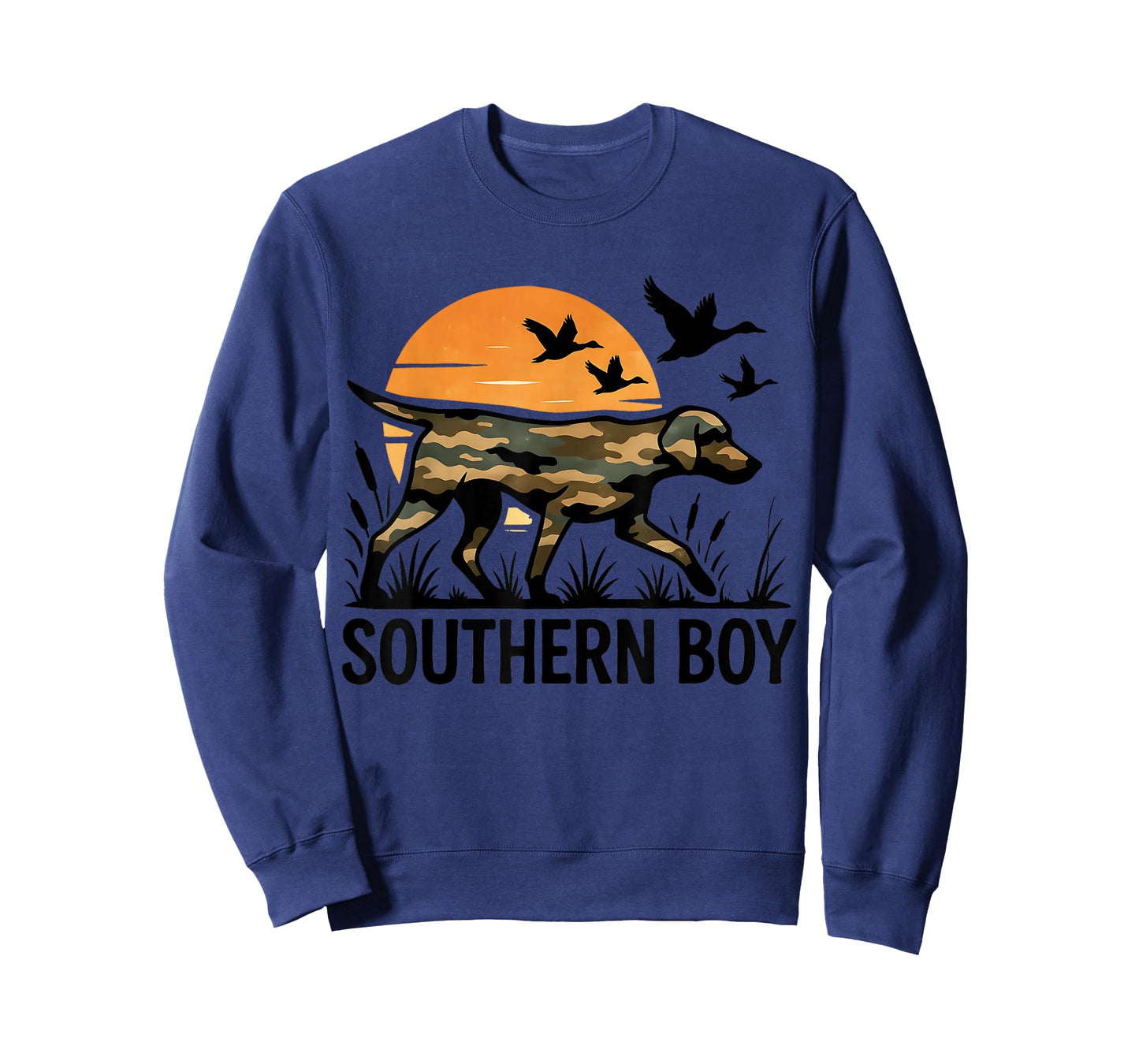 Local Southern Boy Duck Hunting camo Outdoor Dog Camouflage T-Shirt