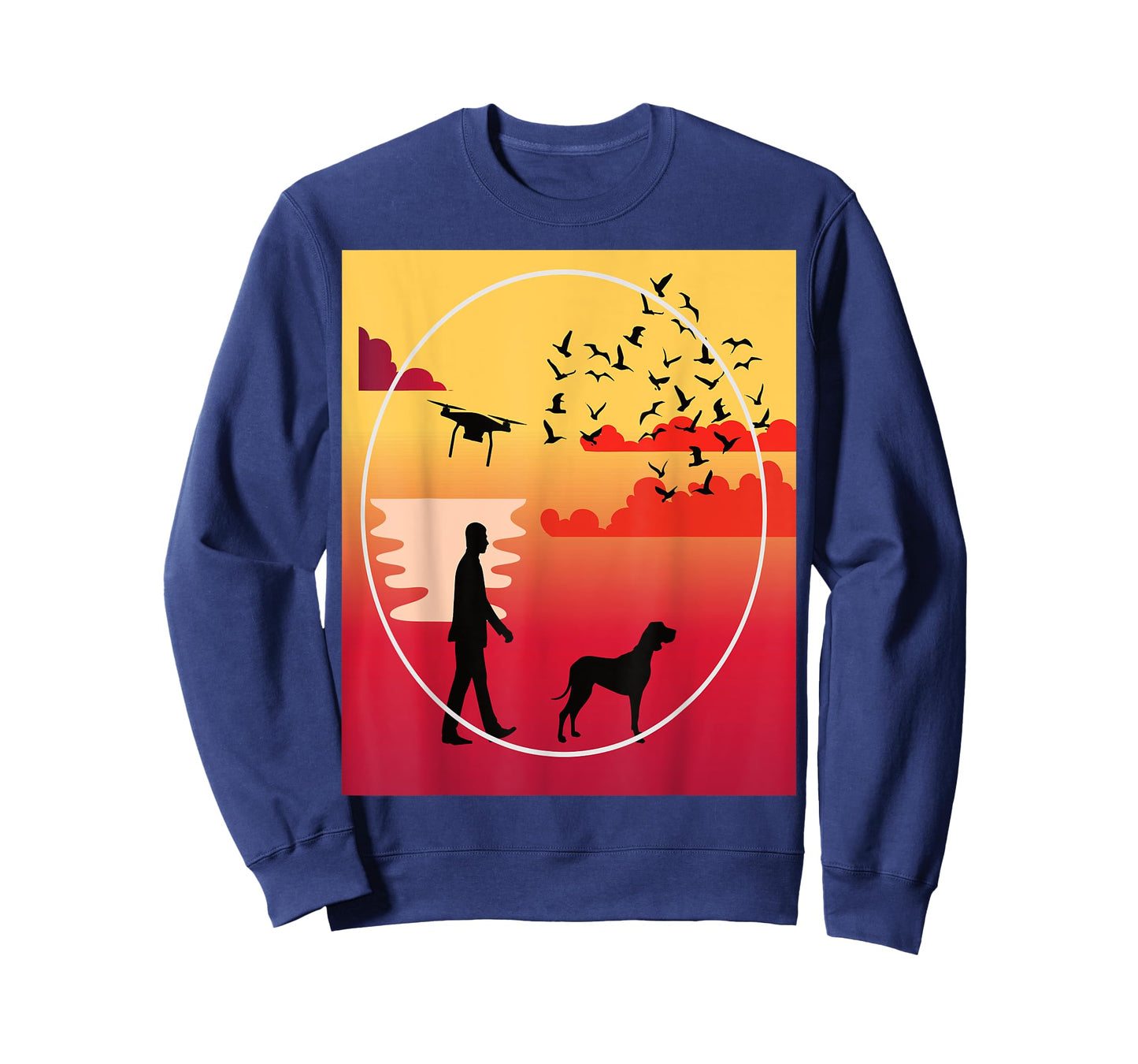 Drone Life Dogs Drones Sunsets Family Quadcopter Love T-Shirt