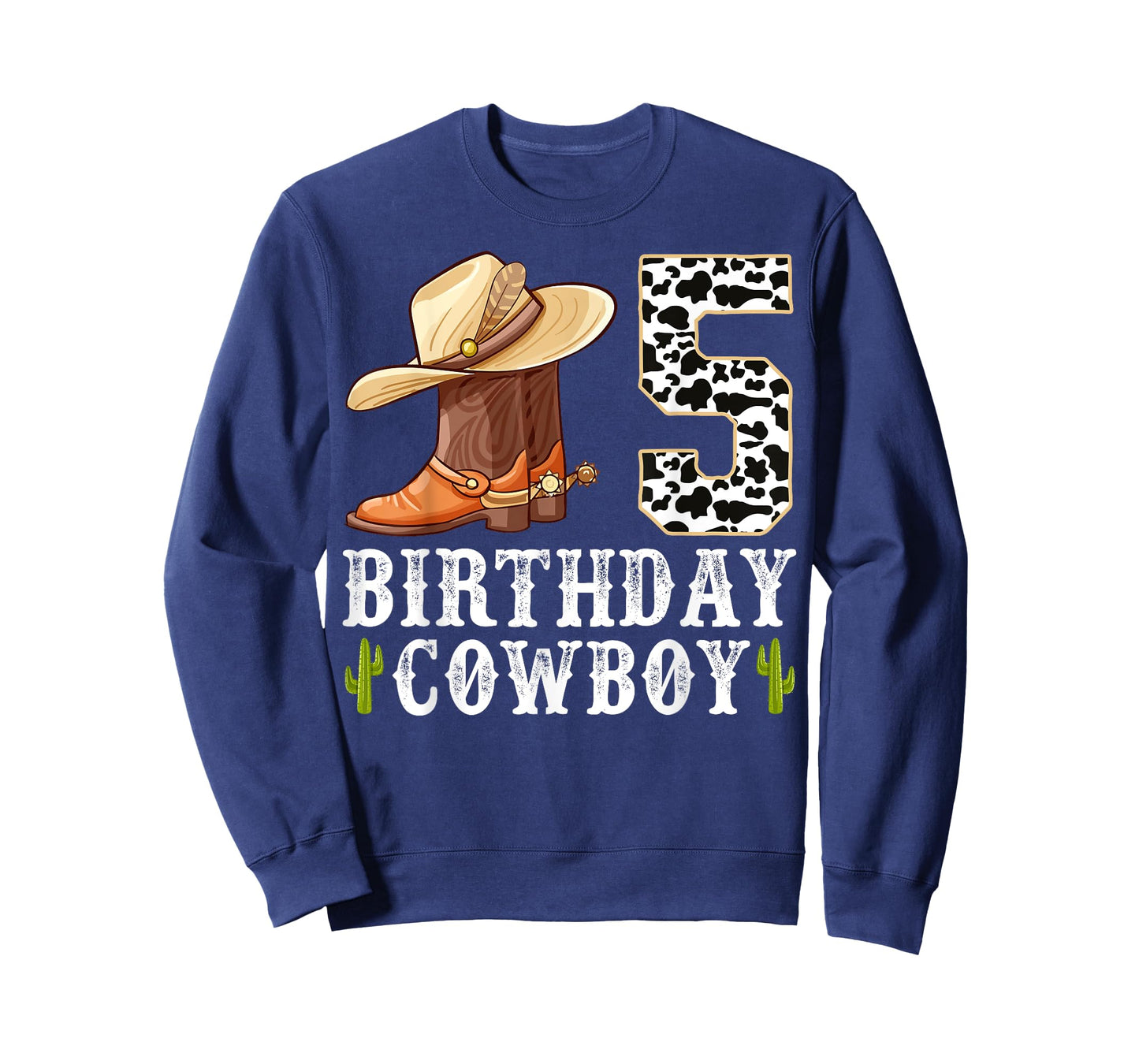 5th Birthday Cowboy Kid 5 Years Old Rodeo Lover Party T-Shirt