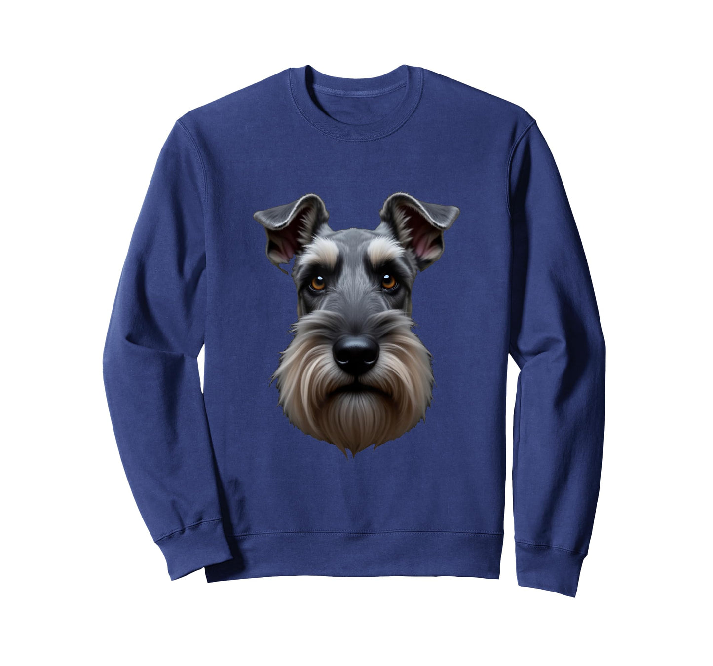 Black Schnauzer Dog Schnauzer Face T-Shirt