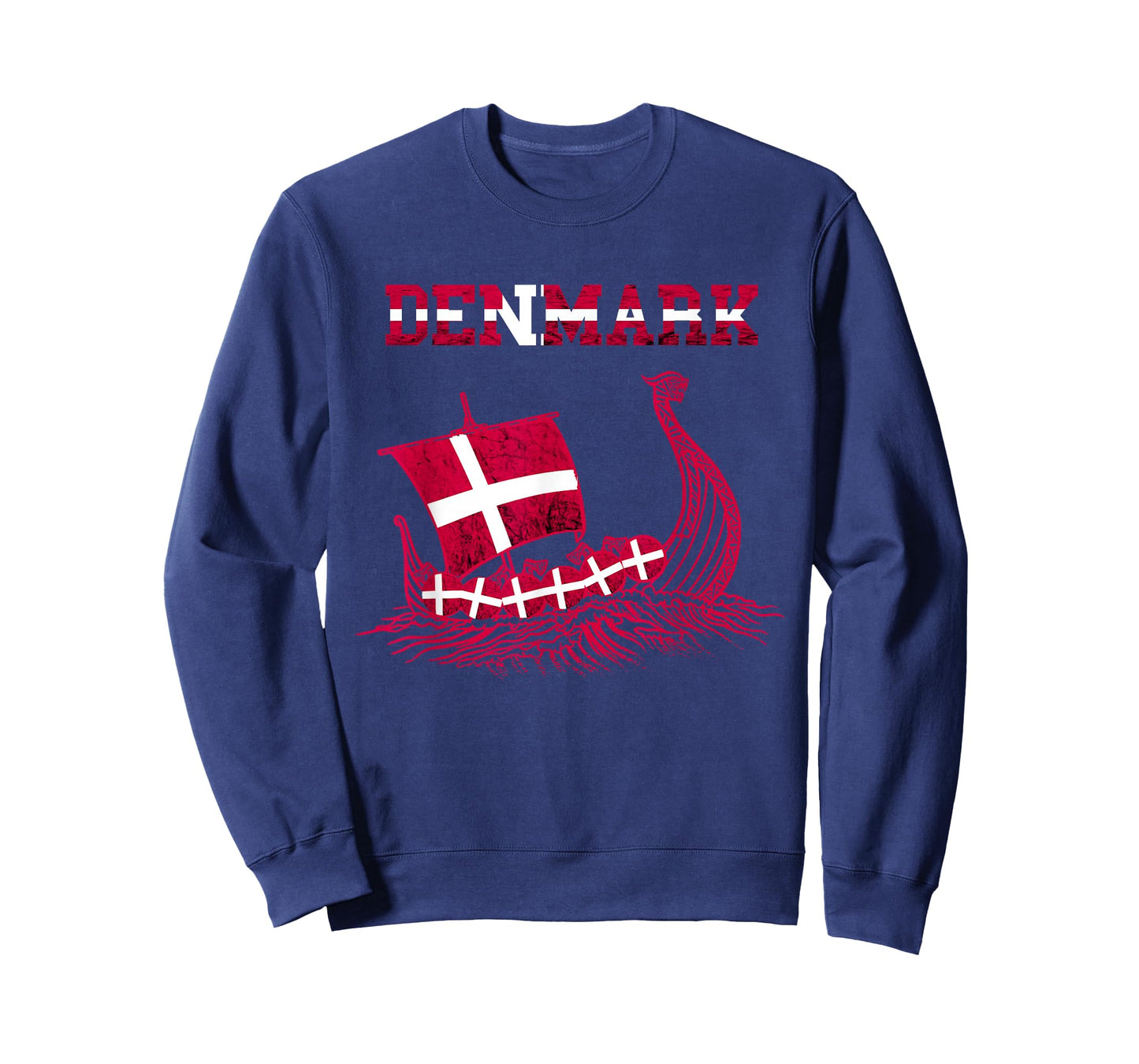 Denmark Viking Ship Danish Flag Dansk Danish Pride Danes T-Shirt