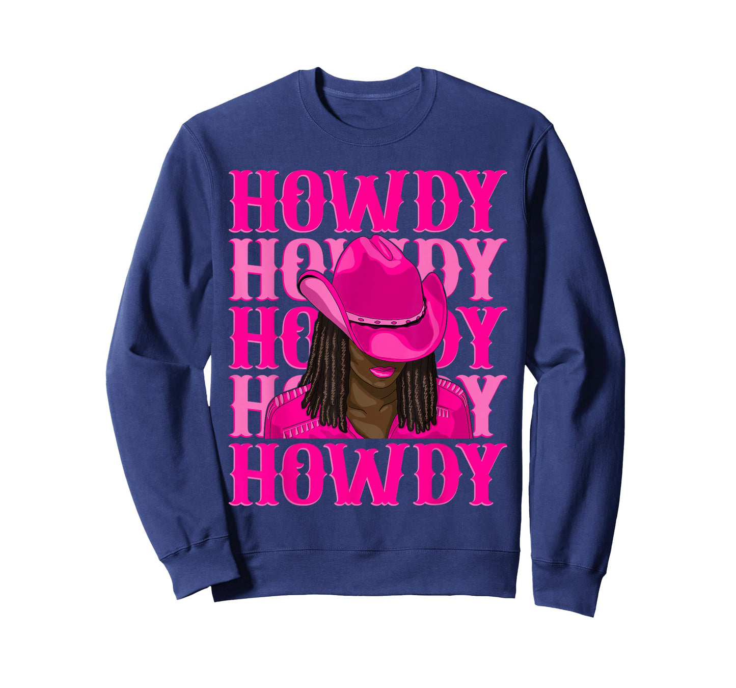 Howdy Western Black Cowgirl African American Black Women T-Shirt
