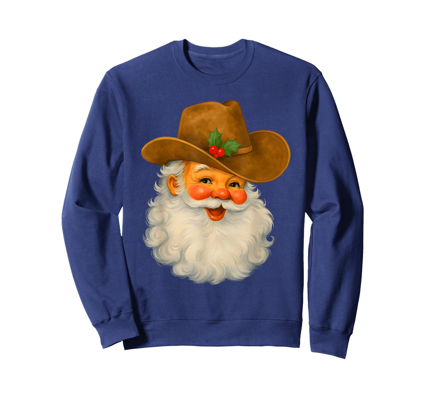Retro Western Santa Claus Cowboy Christmas Santa Howdy T-Shirt