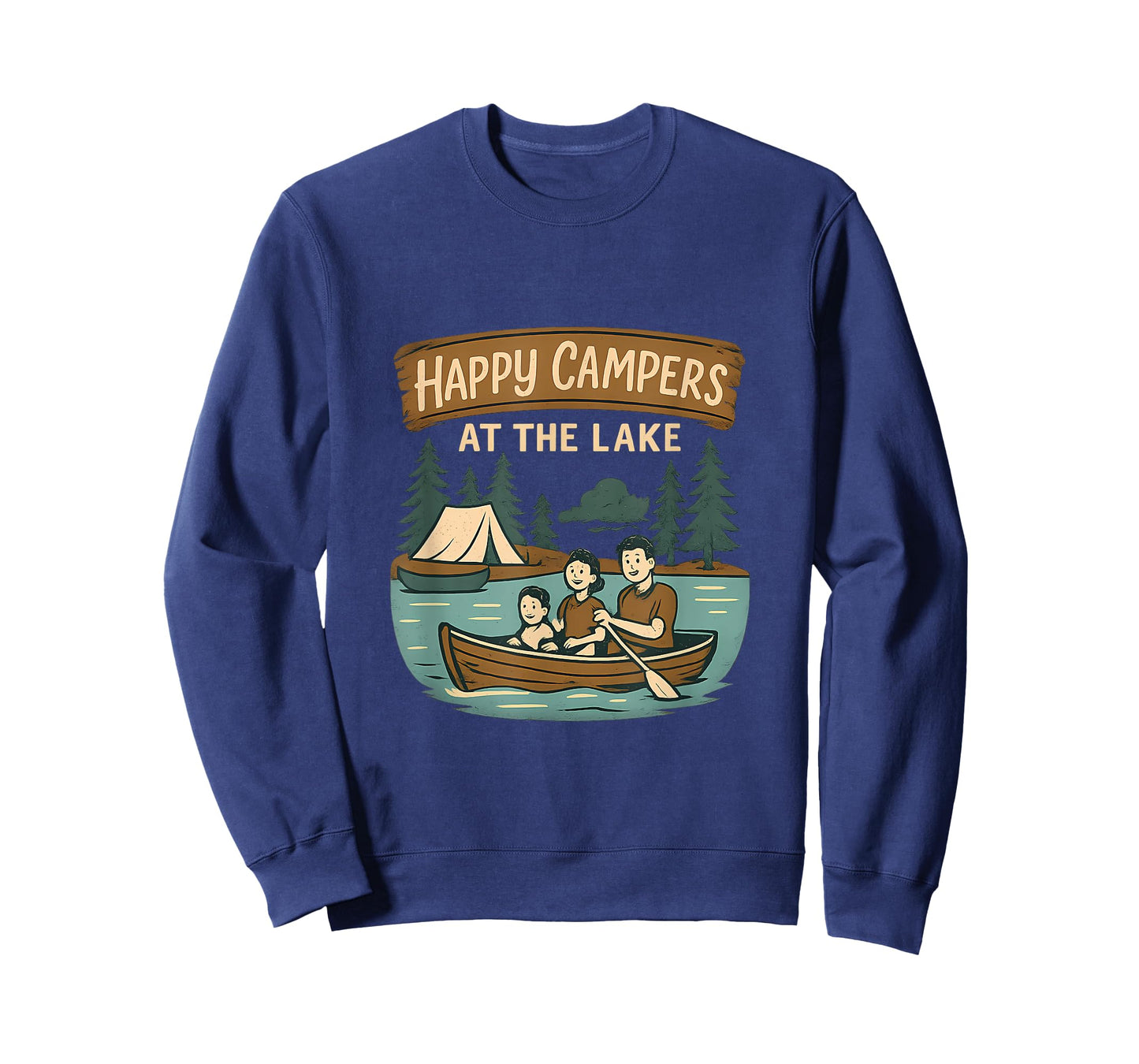 Happy Campers at The Lake Camping Graphic T-Shirt