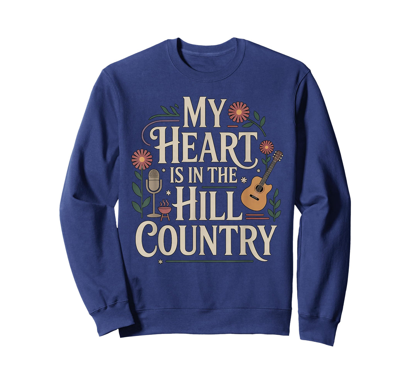 My Heart Is In The Hill Country Texas Hill Country Music T-Shirt