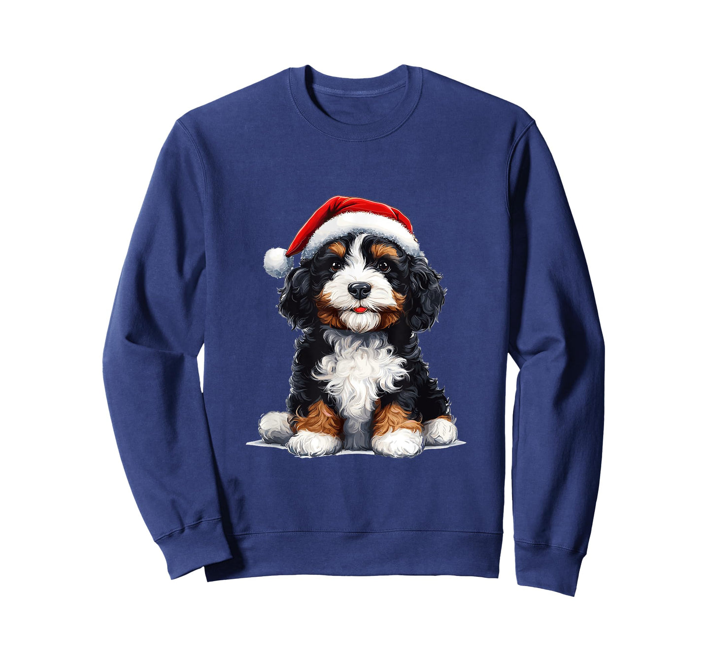 Cute Bernedoodle Dog Christmas Merry X-mas Graphic T-Shirt