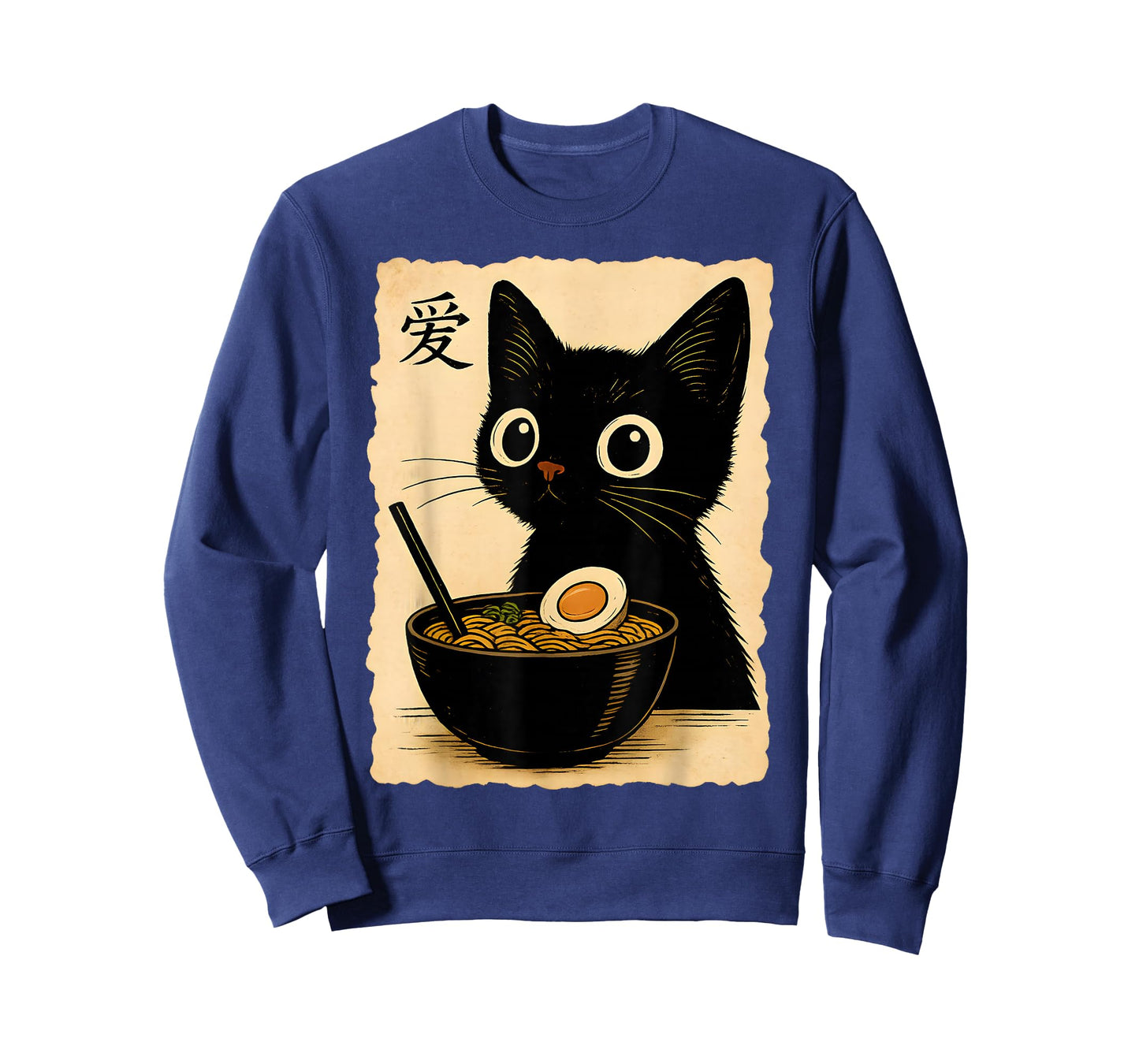Cat Anime Cute Kawaii Cat Ramen Japanese Funny Graphic T-Shirt