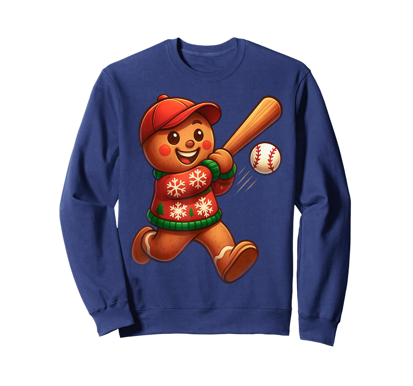 Christmas Gingerbread Baseball Lover Swing Men Women Kids T-Shirt