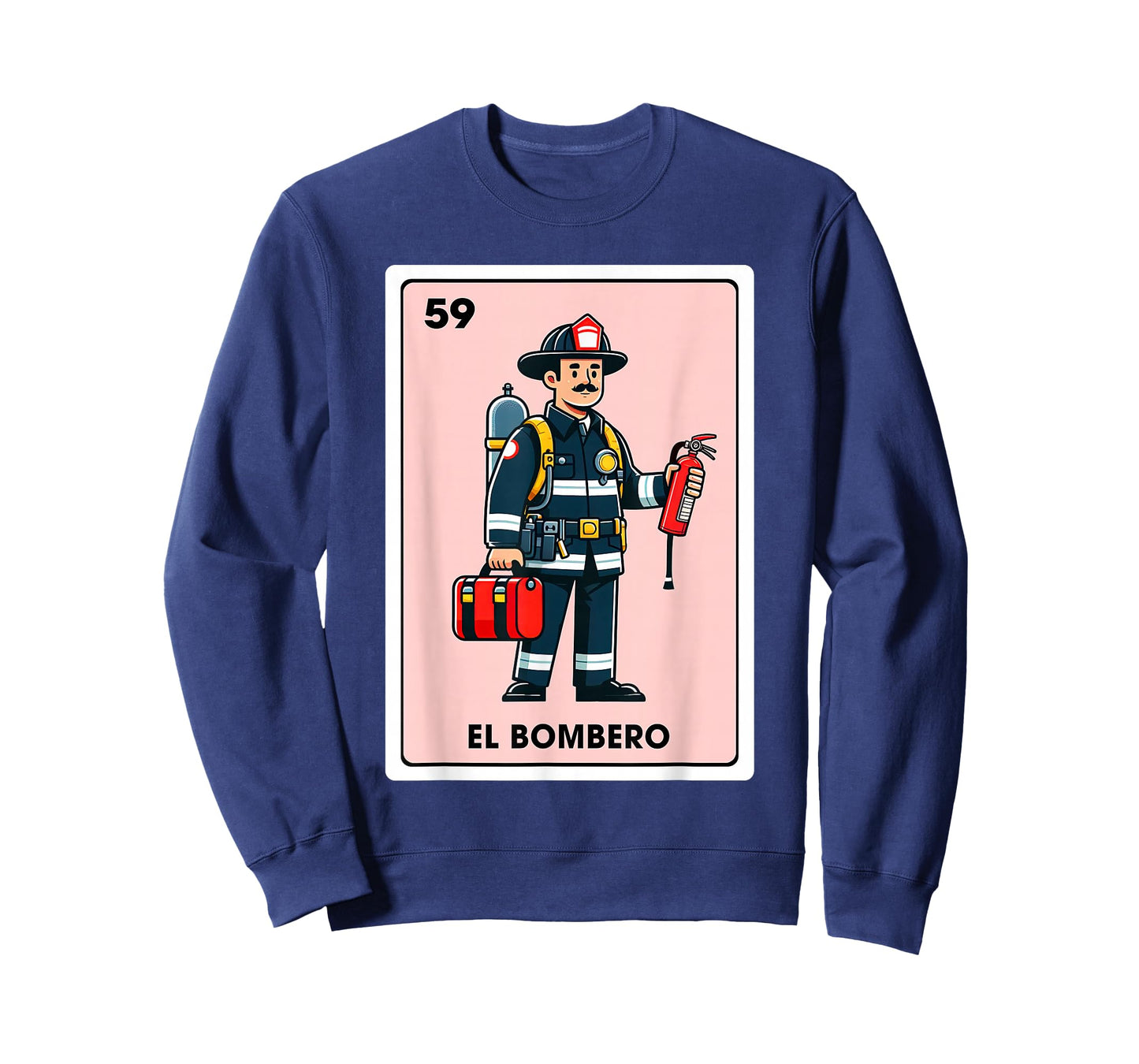 Mexican Fireman Firefighter El Bombero Mexican Bingo Card T-Shirt