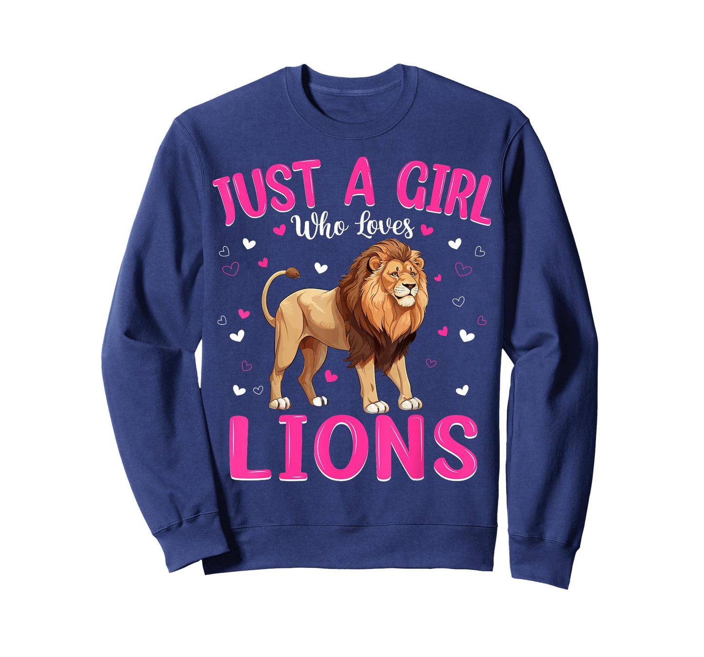 Just A Girl Who Loves Lions Women Girls Cute Lion T-Shirt