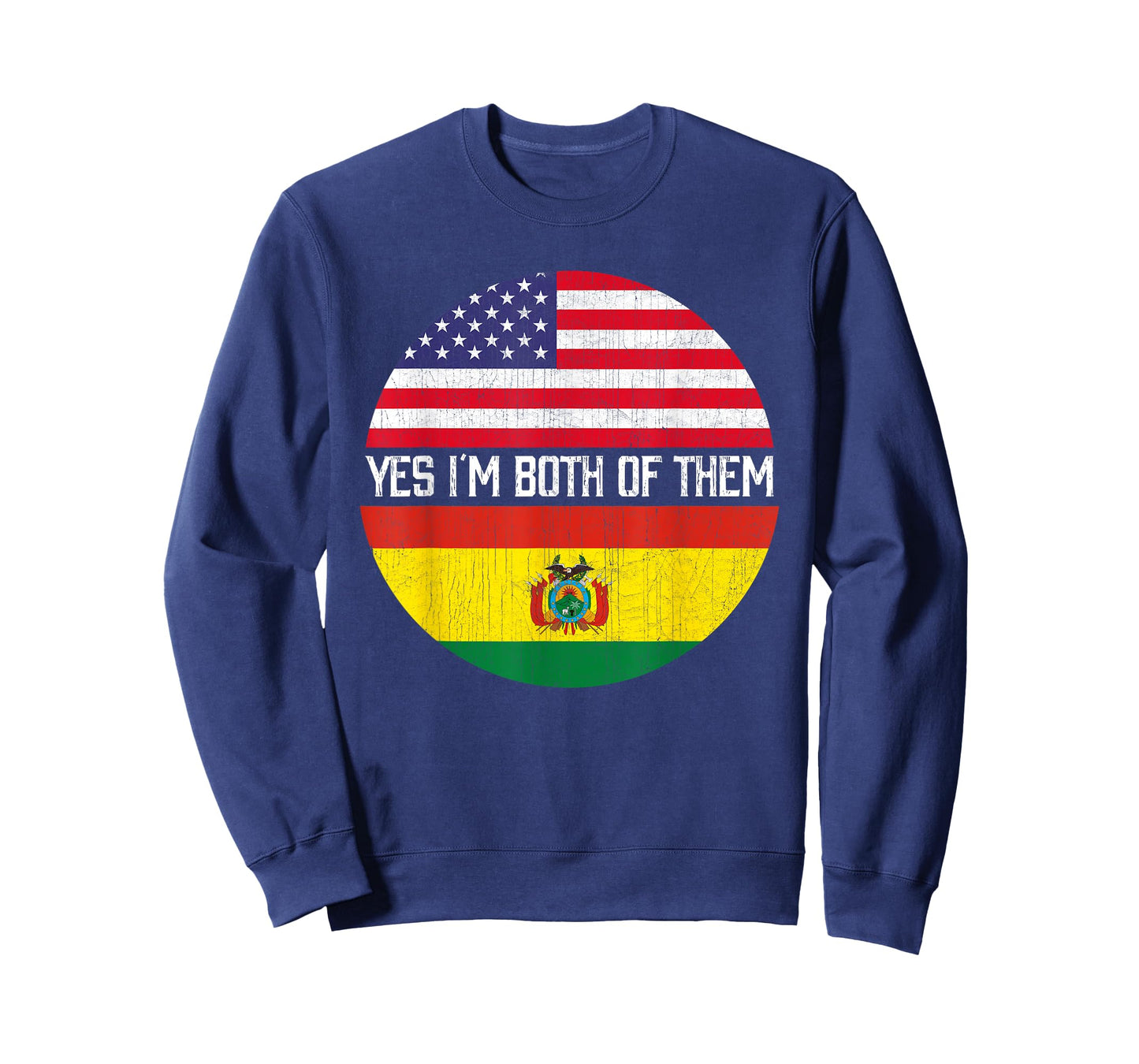 Half American Half Bolivian USA Flag Family Heritage T-Shirt for Women Kids Men