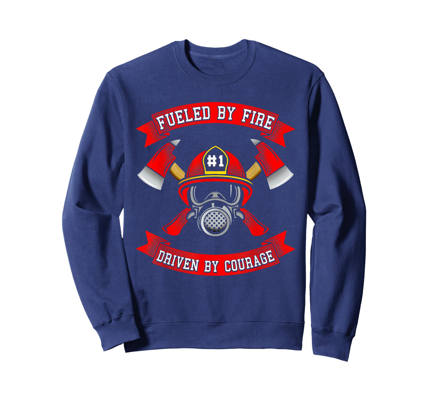 Fueled By Fire Driven By Courage Shirt Firefighter Gift Tee