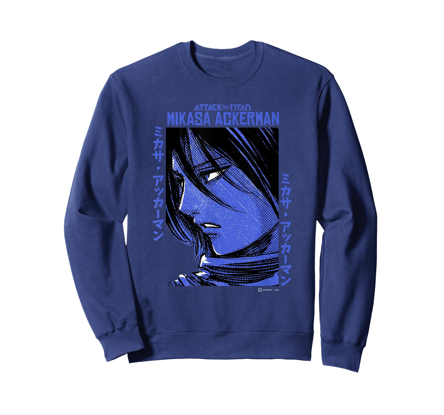 Attack on Titan Mikasa Ackerman Japanese Manga Face Portrait T-Shirt